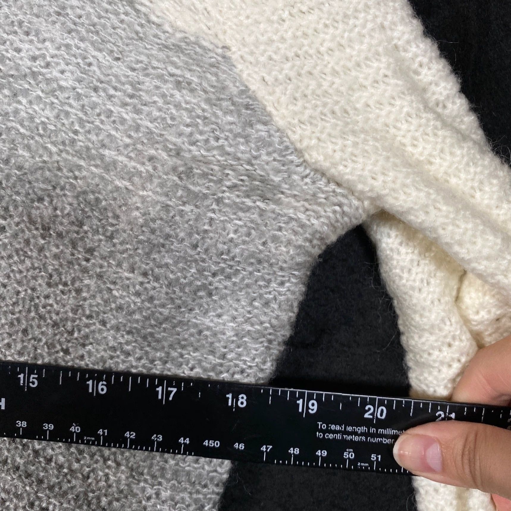 Calvin Klein Calvin Klein Womens Sweater Multicolored Ombre Cowl Neck Mohair Wool Blend M Size M / US 6-8 / IT 42-44 - 6 Thumbnail