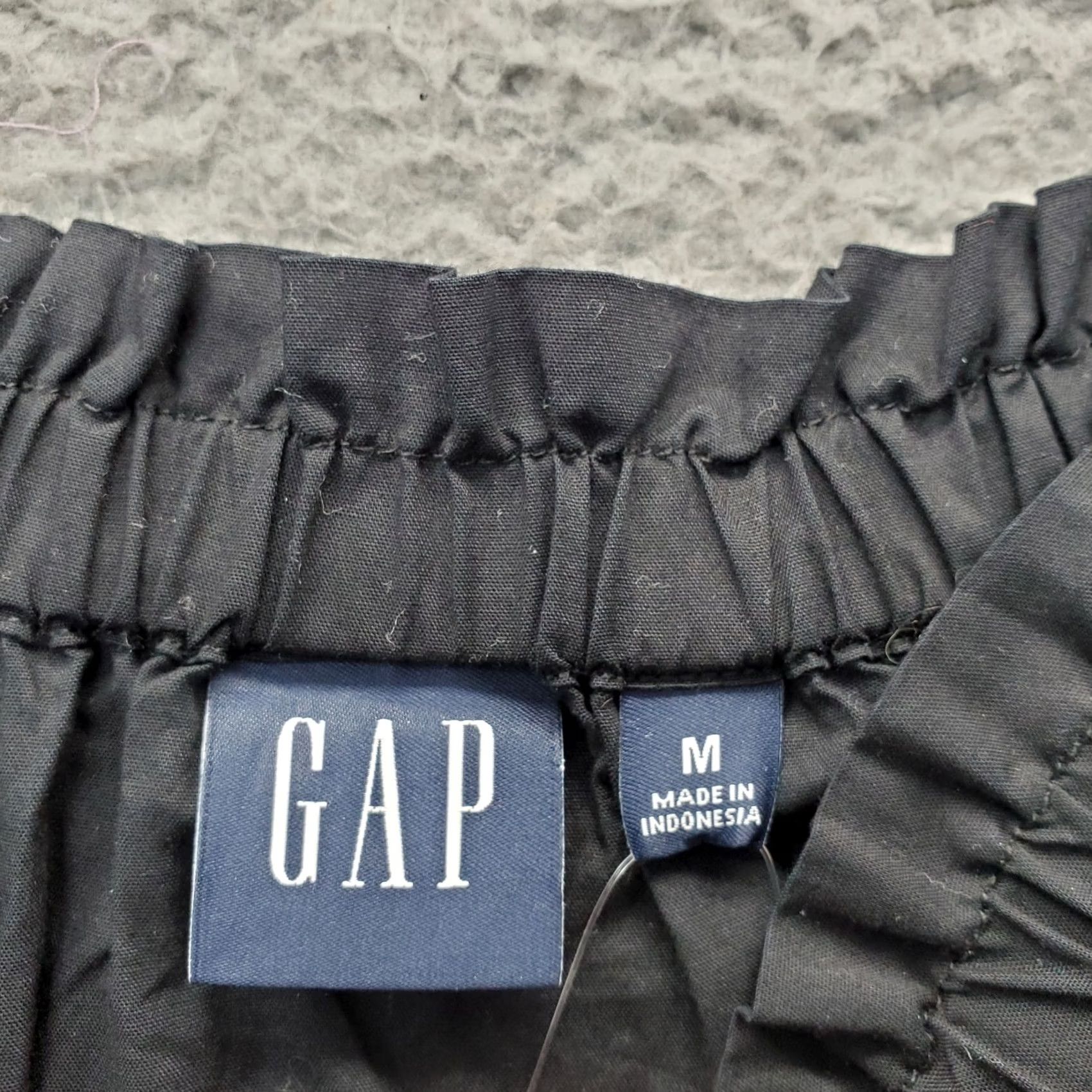Gap Gap Womens A-Line Dress M Black Solid Off the Shoulder Pleated Pullover Size M / US 6-8 / IT 42-44 - 6 Thumbnail