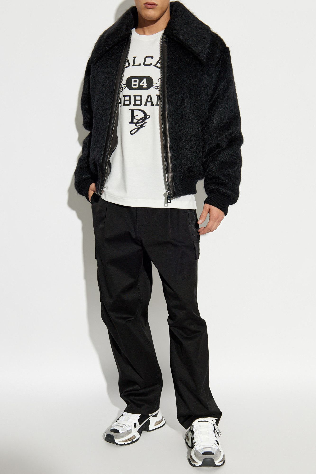 Dolce & Gabbana o1s22i1n0225 Printed Crewneck T-Shirt in White Size US M / EU 48-50 / 2 - 2 Thumbnail