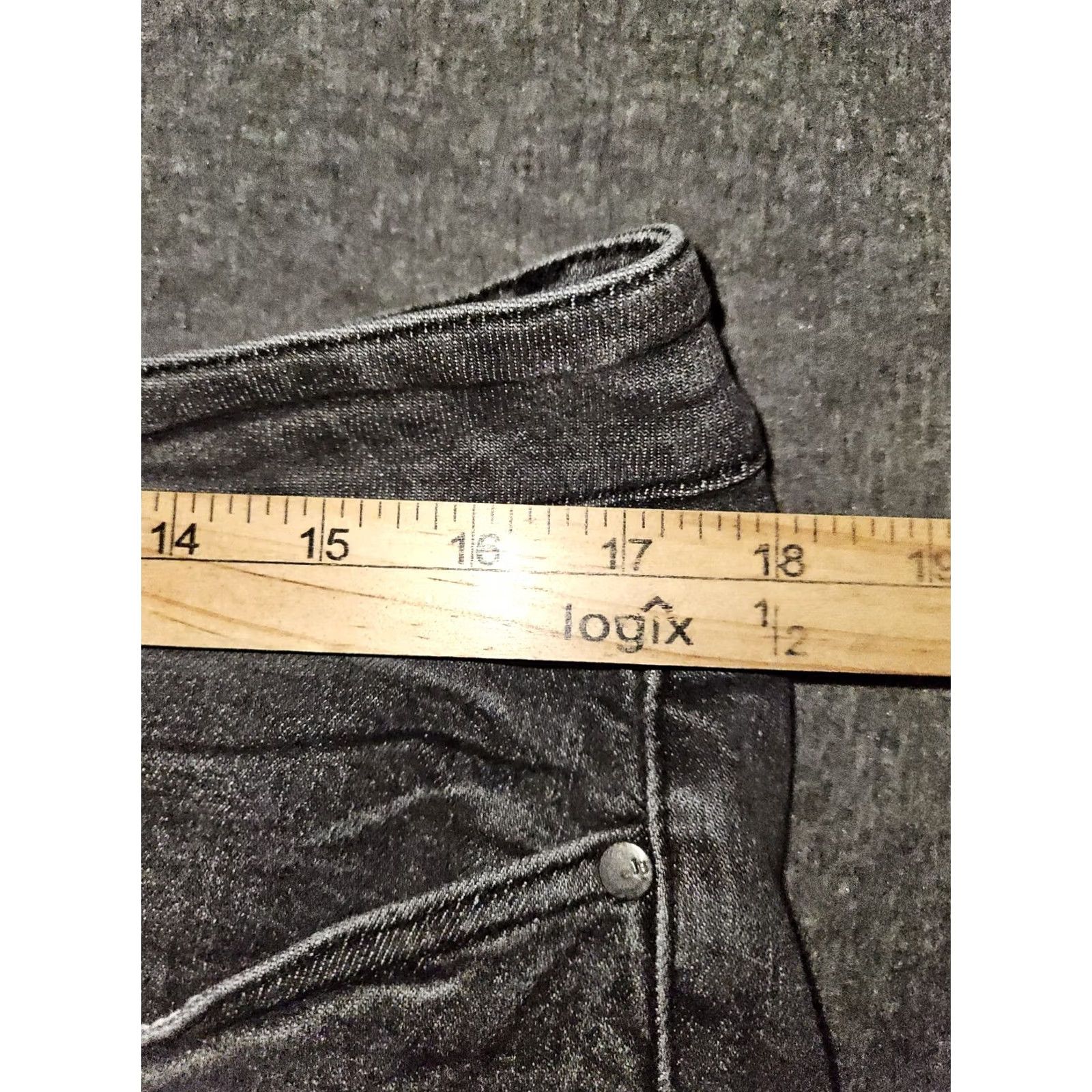 Vintage VINTAGE Judy Blue High Rise Skinny Ankle Jeans Women's 18W Button Fly Raw Hem Distressed Size 40" / US 18 - 4 Thumbnail
