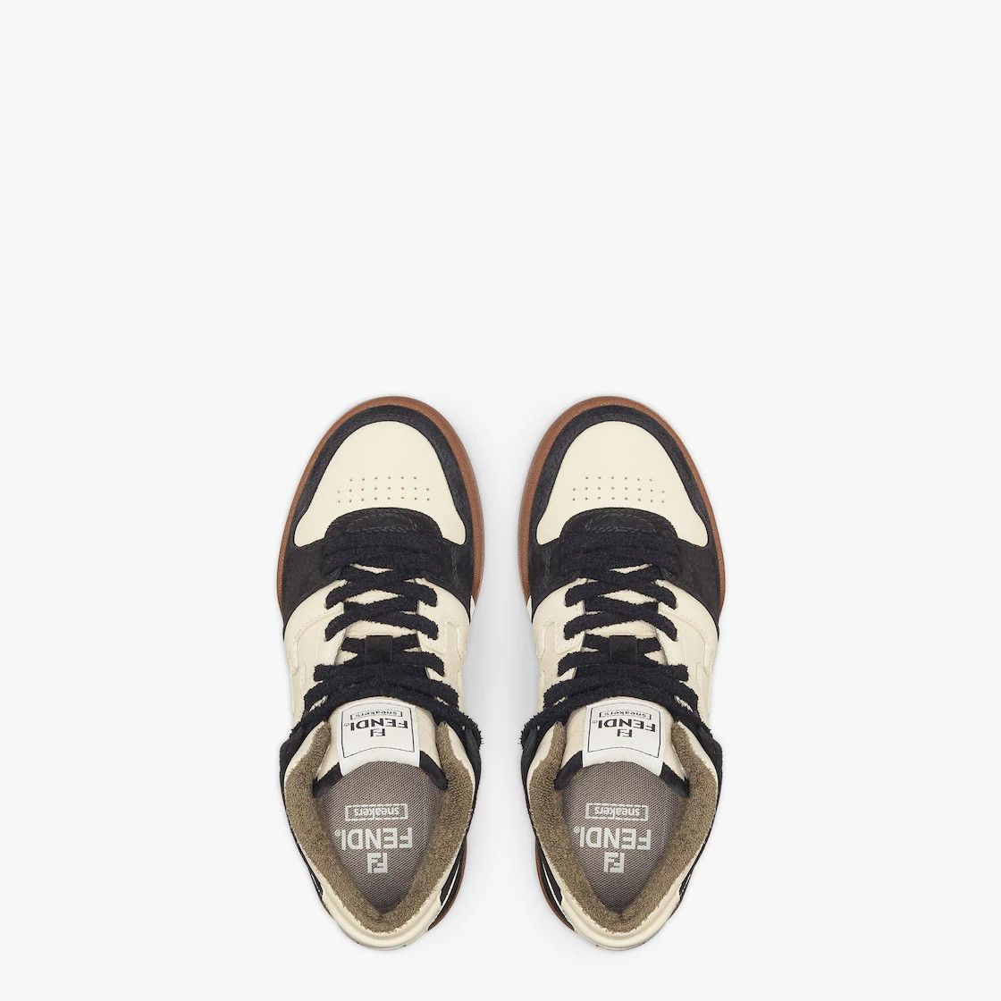 Fendi o1s1wg110125 Sneaker in Black & White Size US 8 / EU 41 - 3 Thumbnail