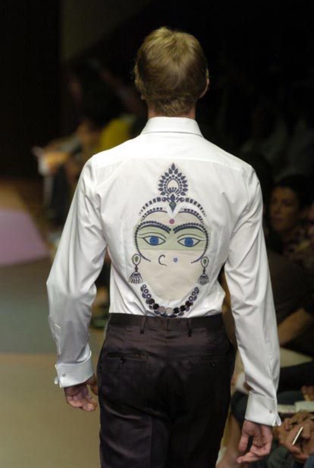 Miu Miu Miu Miu SS2005 White Shiva Embellished Shirt Size US S / EU 44-46 / 1 - 10 Thumbnail