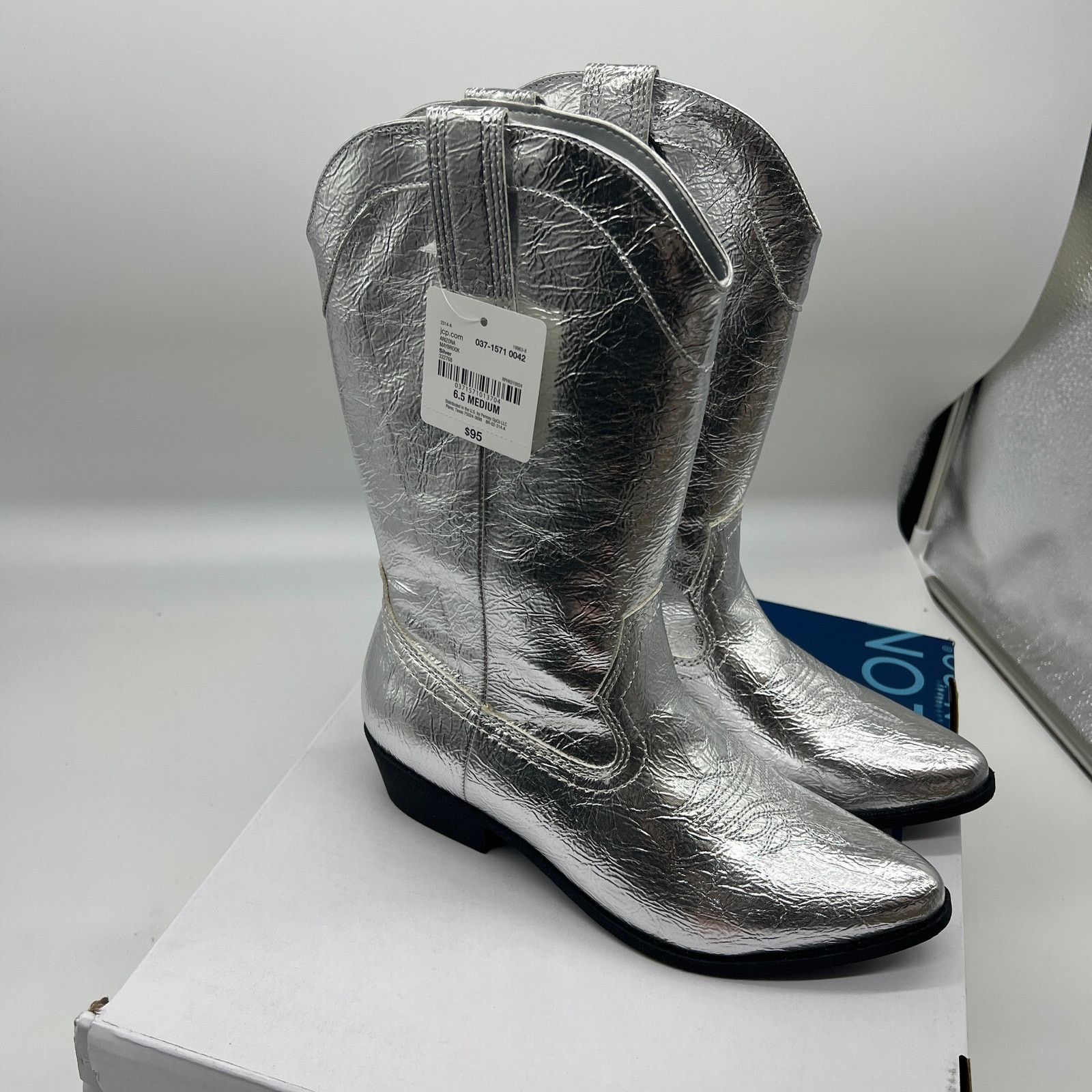 Other Arizona Jean Co Womens Western Heel Bootie Size US 6.5 / IT 36.5 - 3 Thumbnail