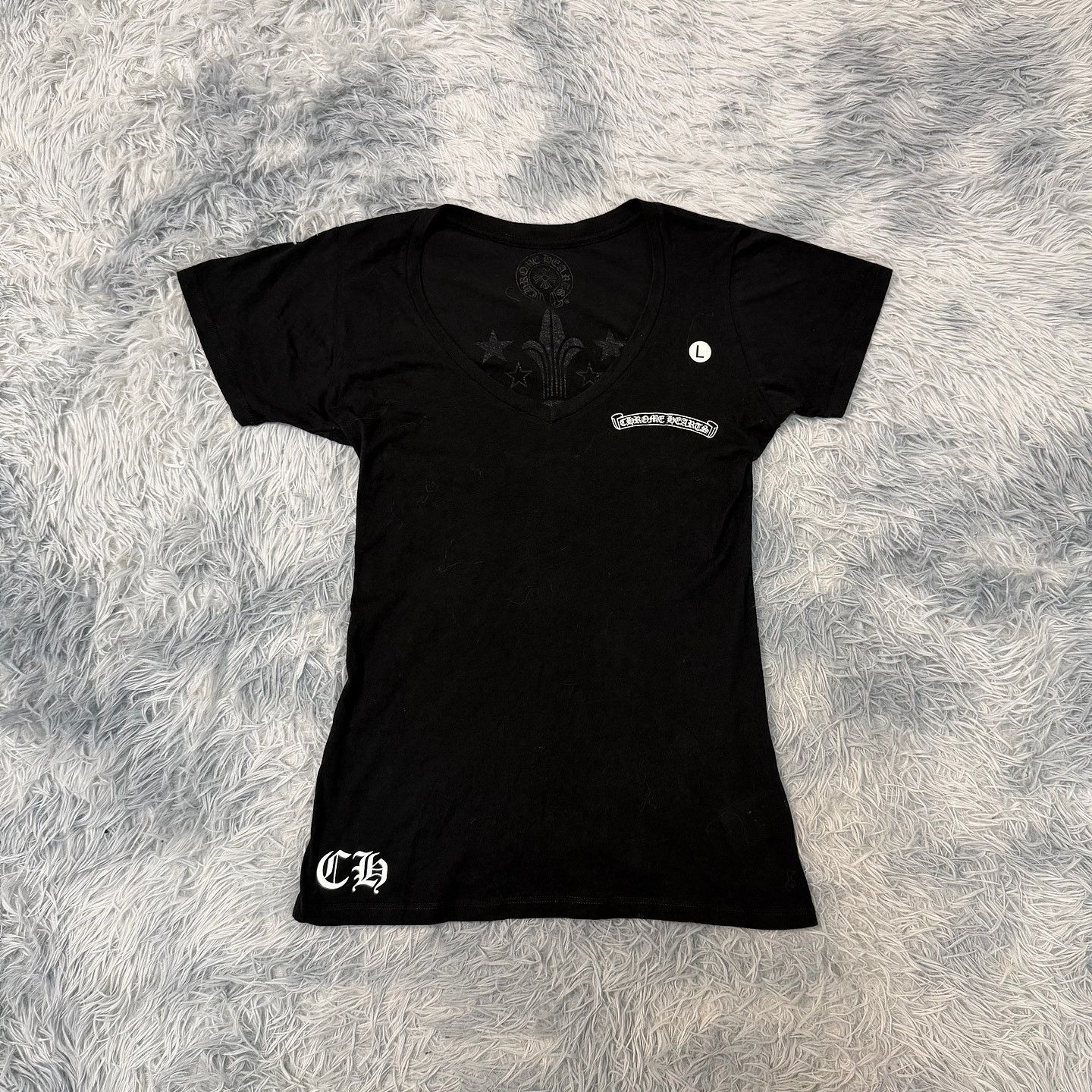 Chrome Hearts Chrome Heart V-Neck Tshirt | Grailed
