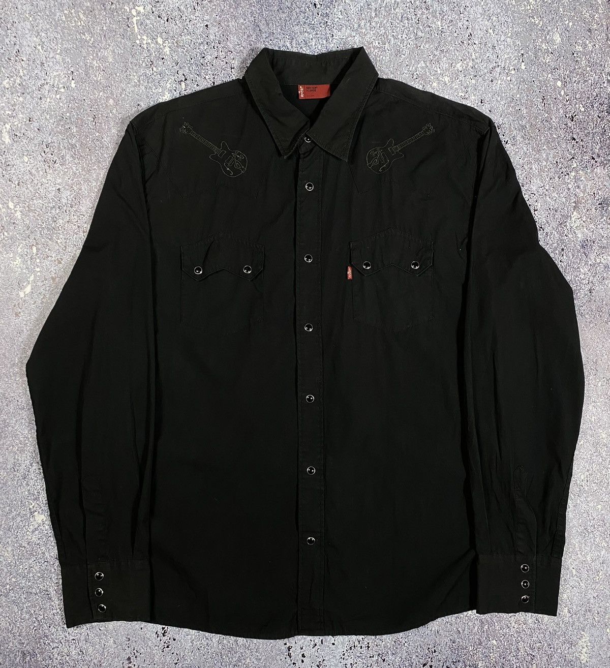 Levi's × Levi's Vintage Clothing × Vintage Levi’s red tab Band Music Eagle Embroidered button up shirt Size US XL / EU 56 / 4 - 2 Thumbnail