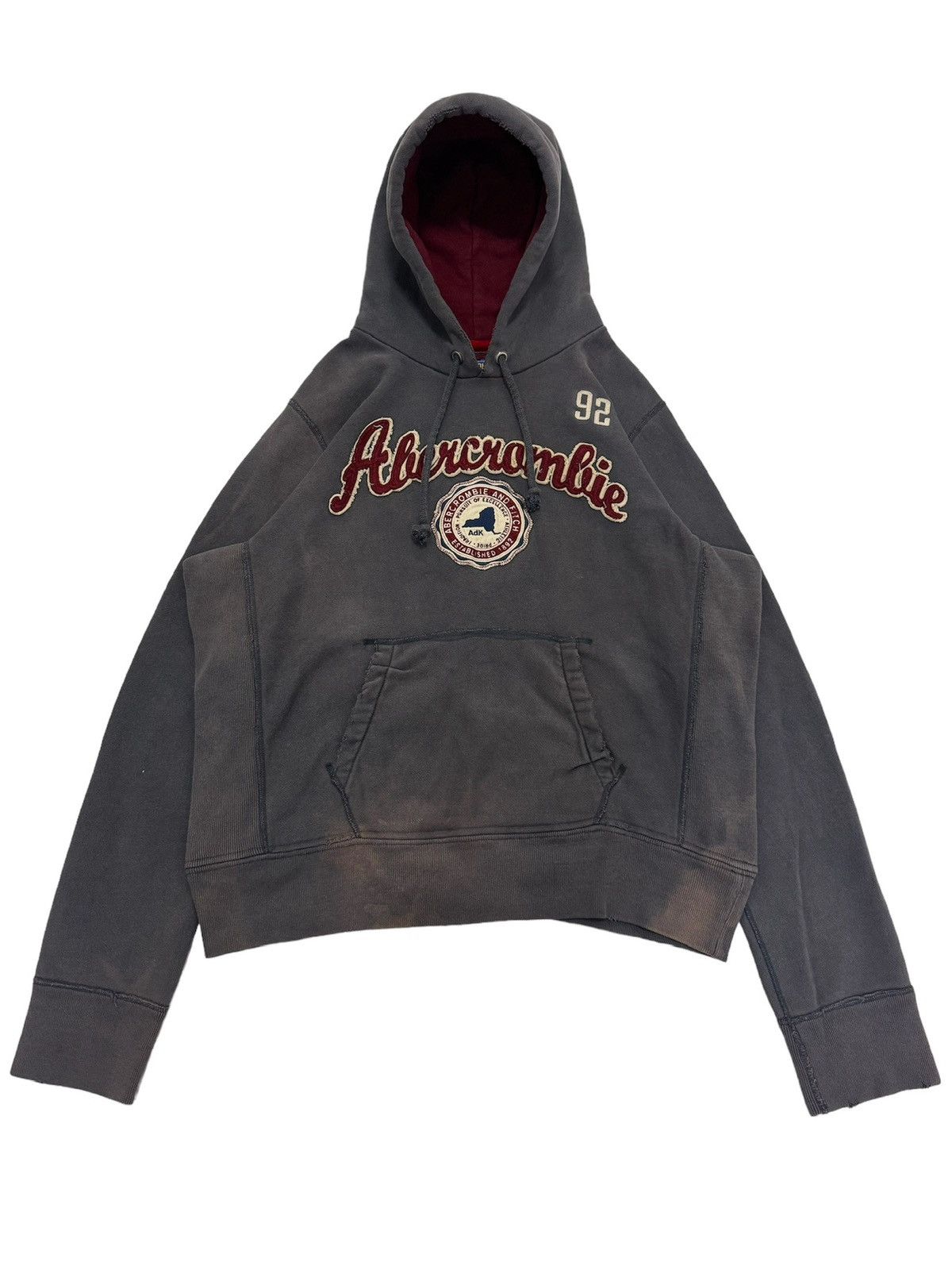 Abercrombie & Fitch × Vintage SUN FADED ABERCROMBIE & FITCH COLOUR BLEEDING HOODED Size L / US 10 / IT 46 - 1 Thumbnail