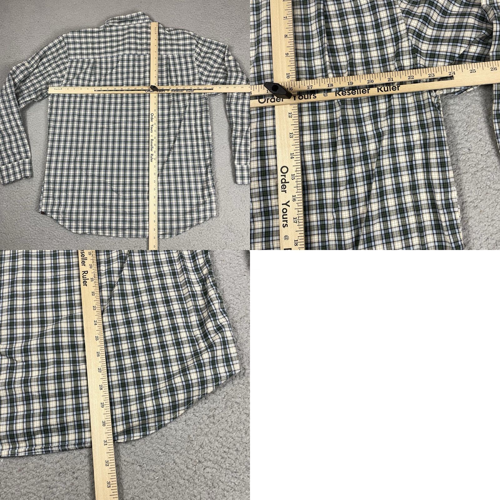 Vintage VINTAGE Woolrich Shirt Mens L Green Plaid Flannel Long Sleeve Button-Up Pocket Casual Size US L / EU 52-54 / 3 - 8 Thumbnail