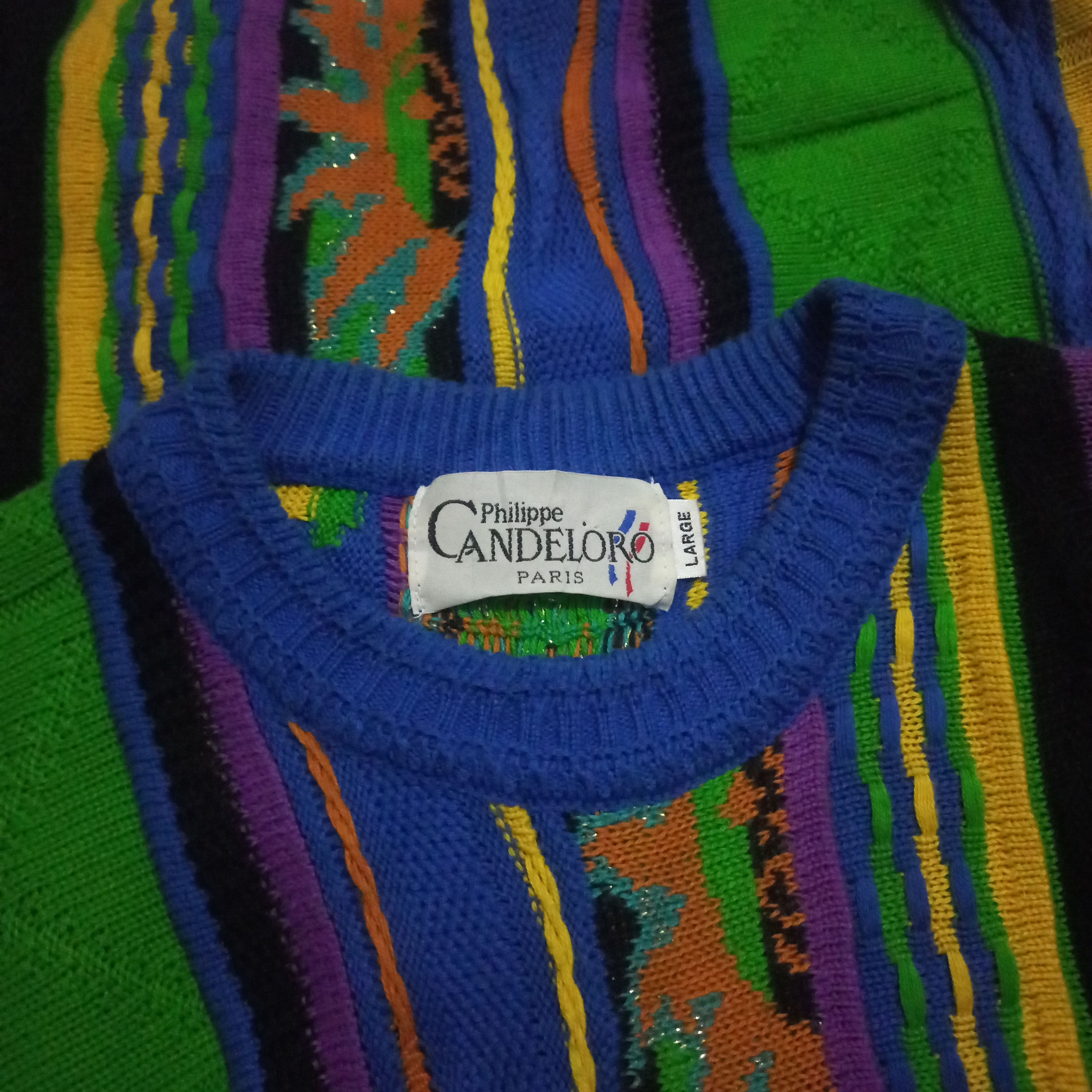 Coogi Philippe Candeloro Paris - Coogie Sytle 3D Cable Knitwear Size US L / EU 52-54 / 3 - 5 Thumbnail