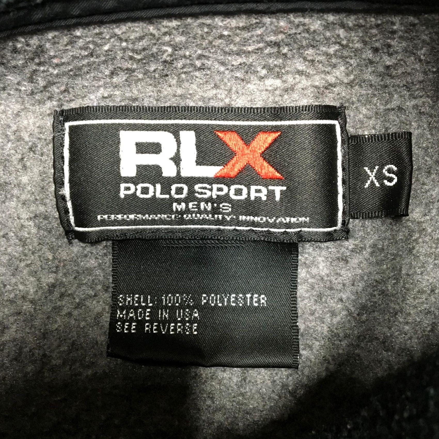 Polo Ralph Lauren VINTAGE Polo Ralph Lauren RLX Polo Sport Jacket Mens XS Gray Fleece Full Zip USA Pockets Size US XS / EU 42 / 0 - 7 Thumbnail