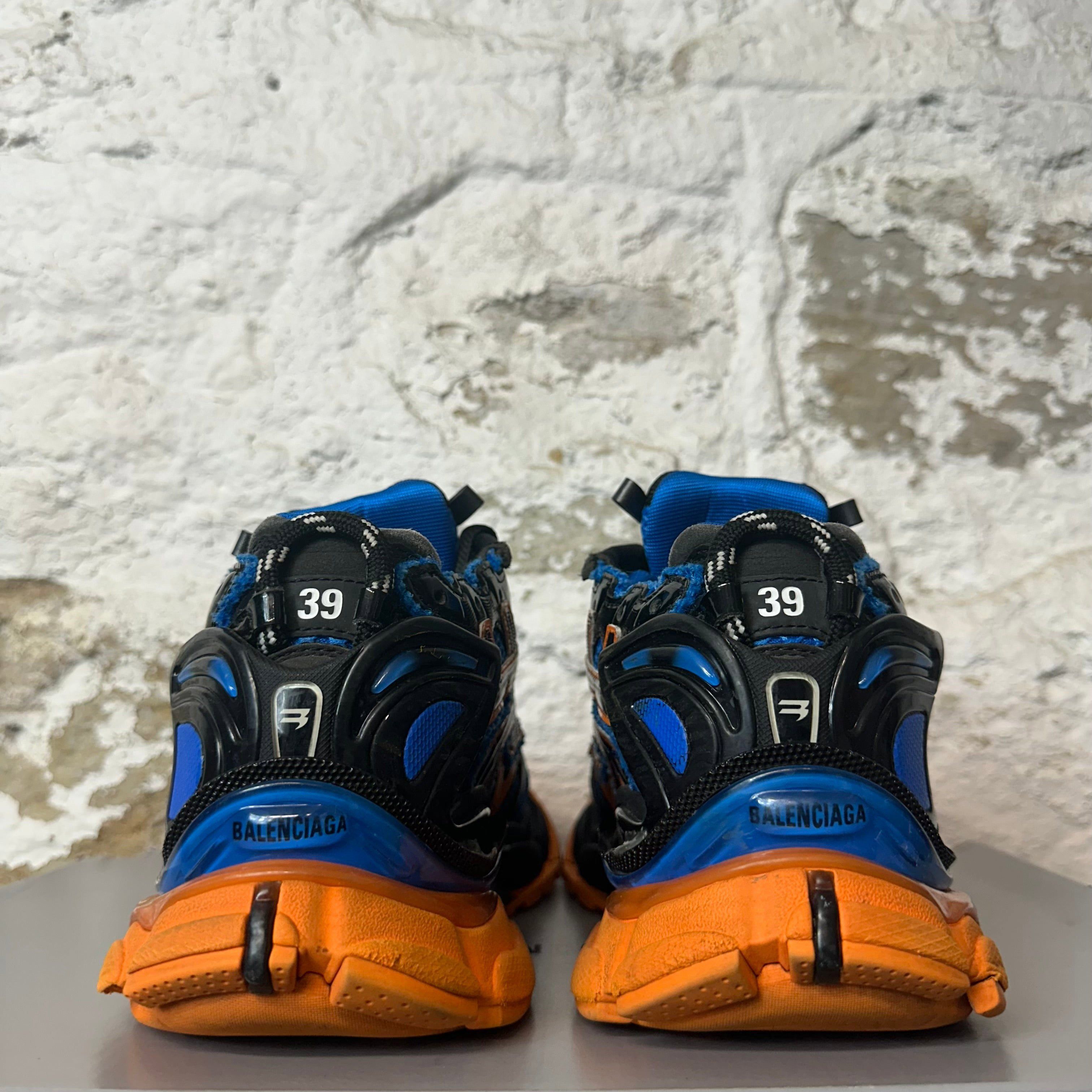 Balenciaga Balenciaga Runner Black Orange Blue Sneaker Sz 6.5 (39) Size US 6.5 / EU 39-40 - 5 Thumbnail