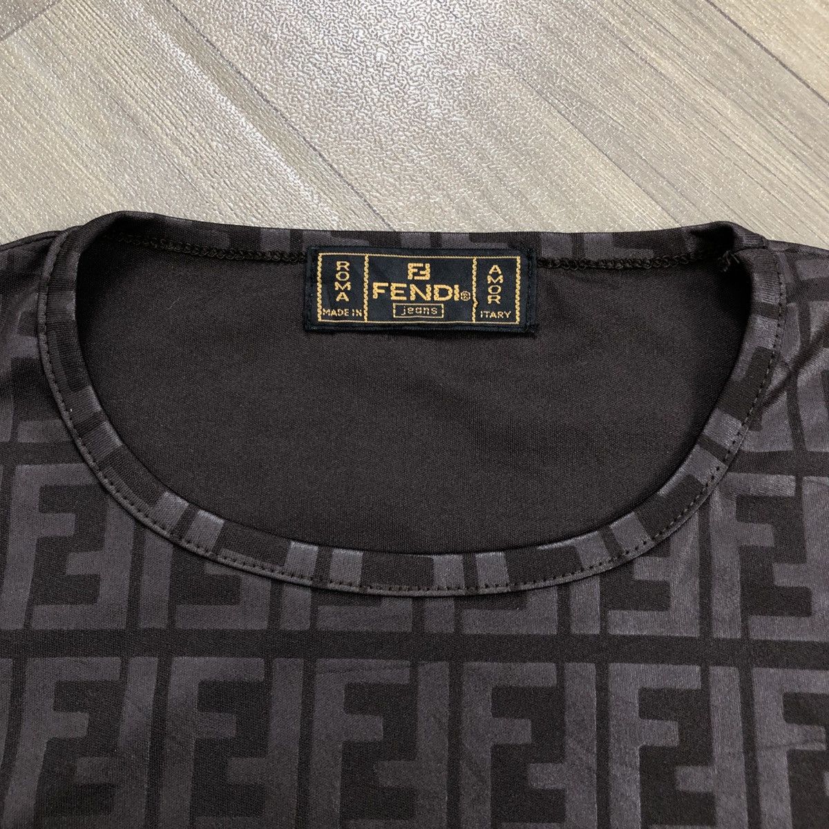 Fendi Vintage Fendi Monogram Full Print Logo Long Sleeve Size US M / EU 48-50 / 2 - 4 Thumbnail