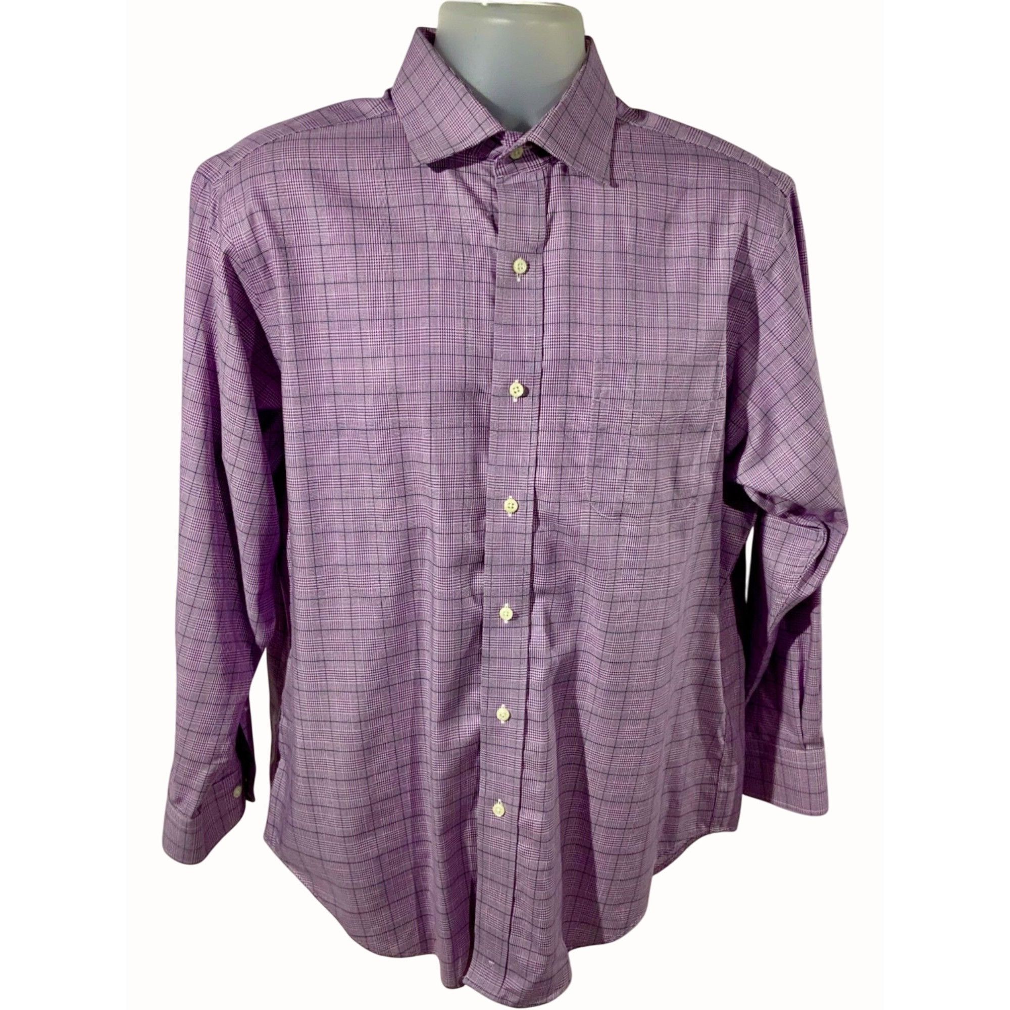 Lauren Ralph Lauren Ralph Lauren Classic Fit Non Iron Purple Checked Shirt Large Size US L / EU 52-54 / 3 - 1 Thumbnail