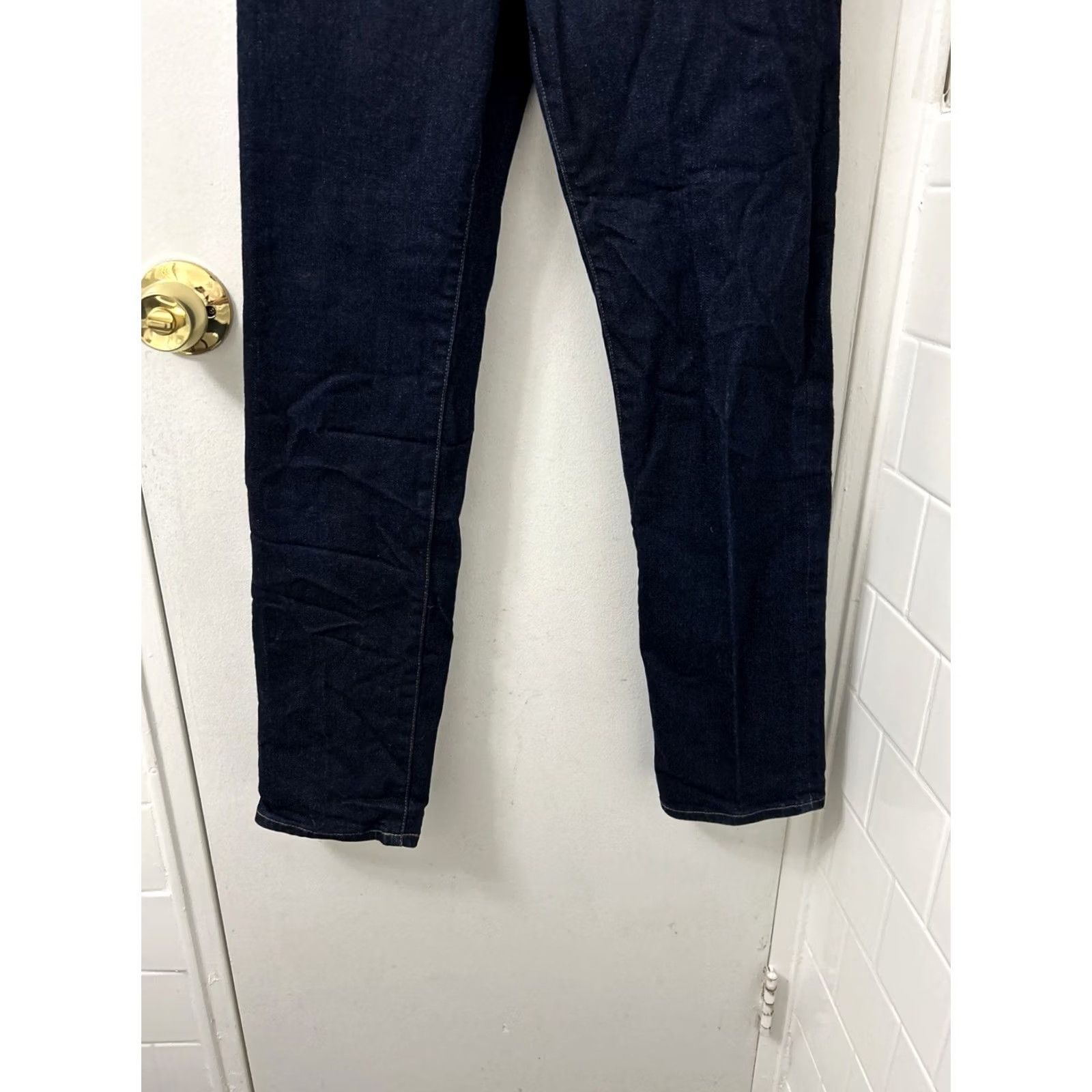 Madewell Madewell Jeans Womens 24 Blue The Longline Straight Selvedge Kaihara Denim Size 42" / US 20 - 3 Thumbnail