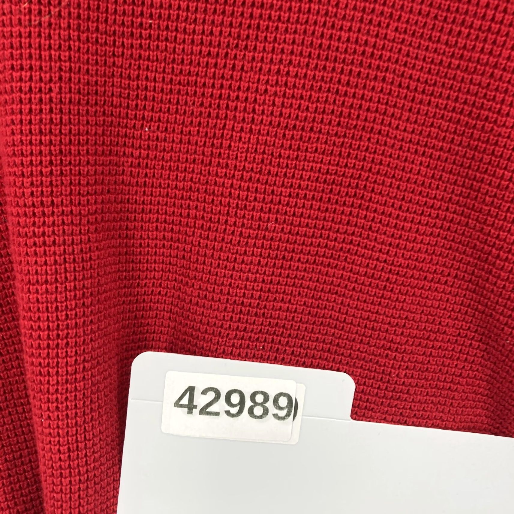 Ralph Lauren VINTAGE Lauren Ralph Lauren Sweater Womens 1X Red Cowl Neck Cotton Waffle Knit Pullover Size XL / US 12-14 / IT 48-50 - 8 Thumbnail
