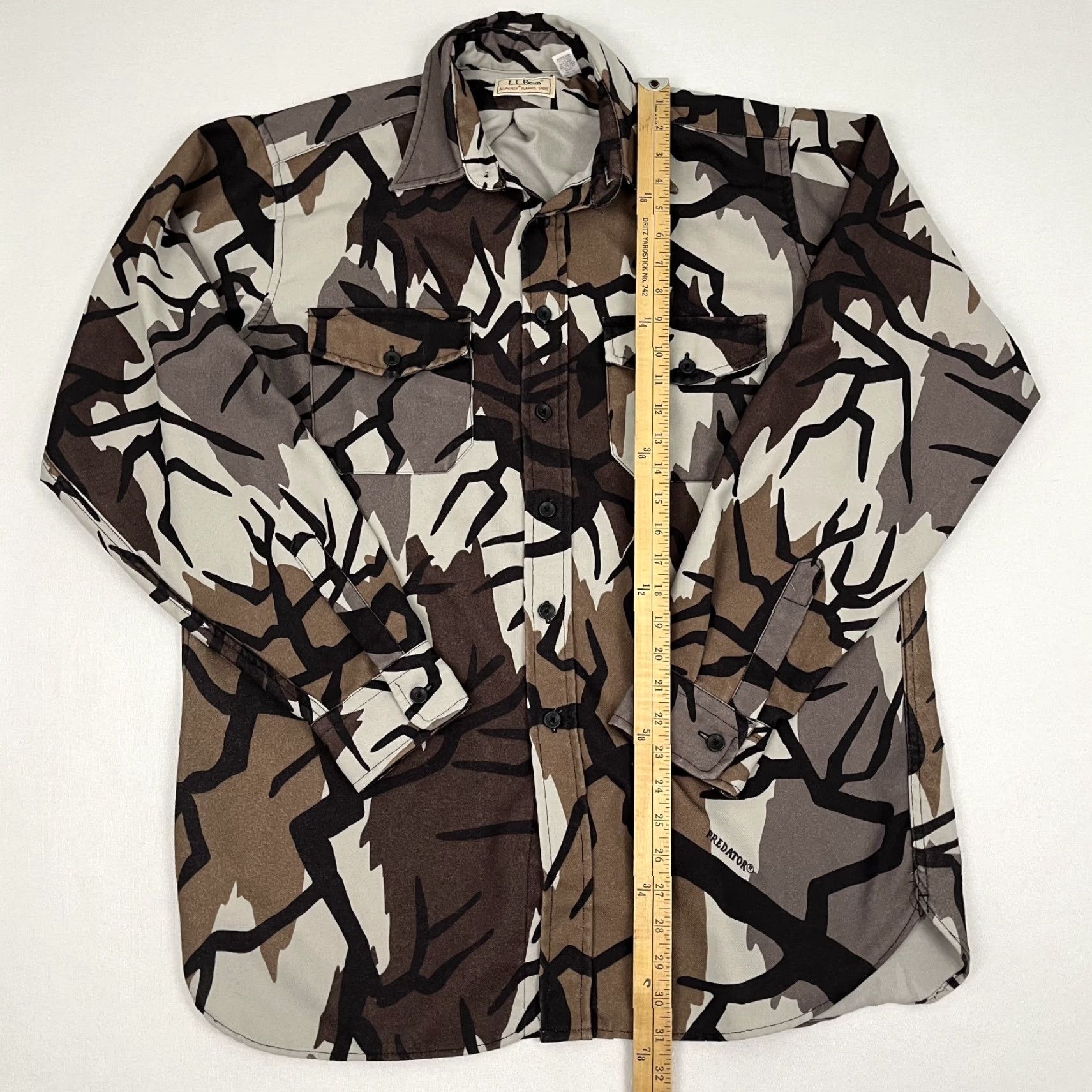 Vintage VINTAGE LL Bean Allagash Flannel Shirt Mens L Predator Camouflage Hunt Button Up USA Size US L / EU 52-54 / 3 - 4 Thumbnail