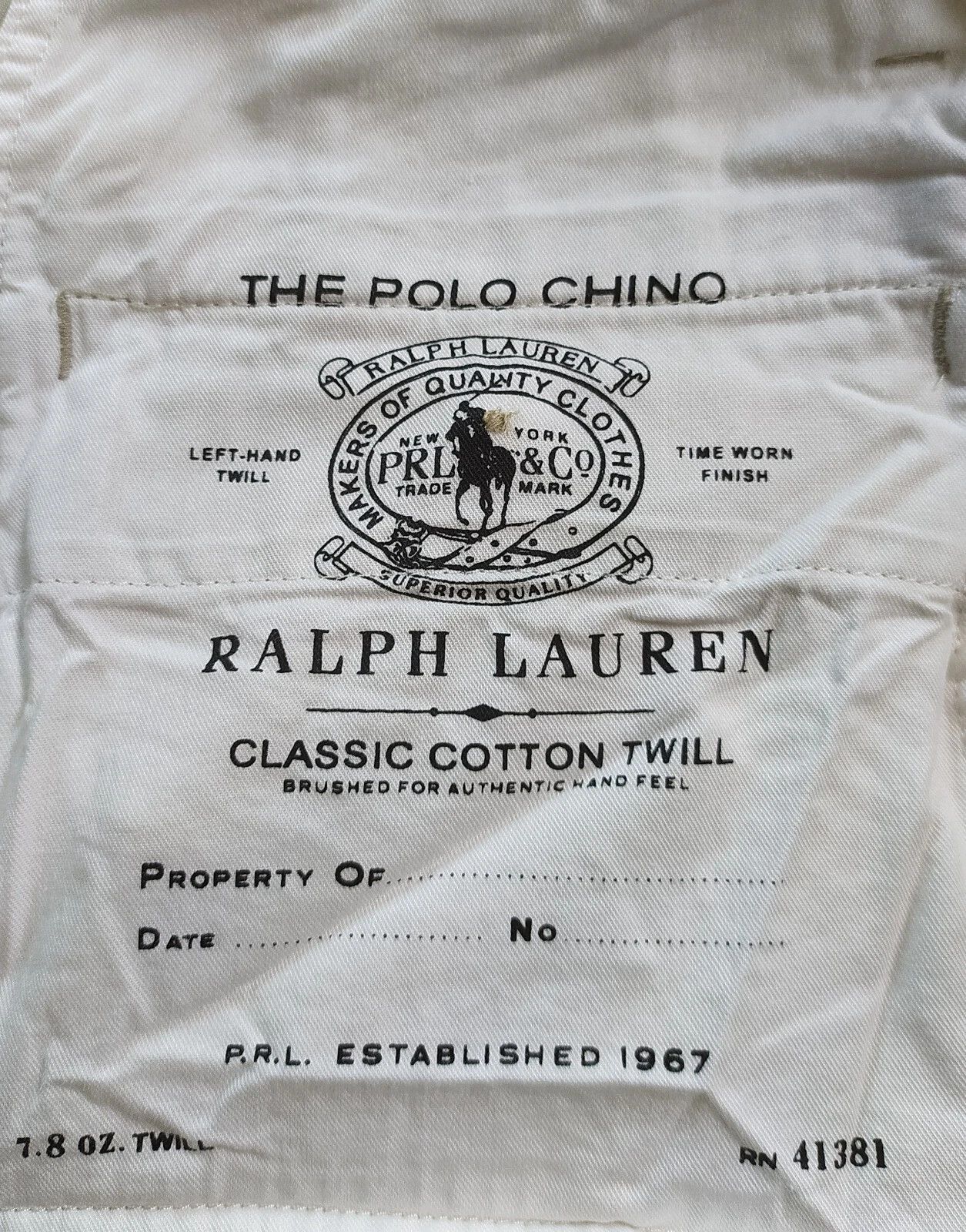 Polo Ralph Lauren Polo Ralph Lauren Classic Fit Chino Pant FTP 0126 Size US 34 / EU 50 - 7 Thumbnail