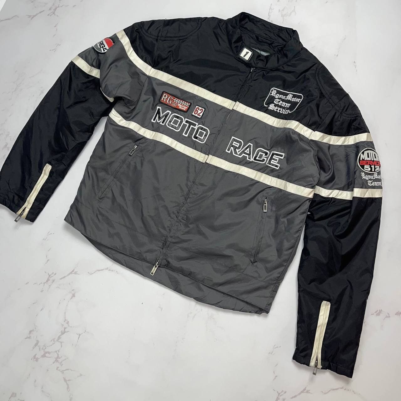 Vintage Moto Racing Vintage Bombers Vintage Motor Service Size L Size US L / EU 52-54 / 3 - 2 Thumbnail