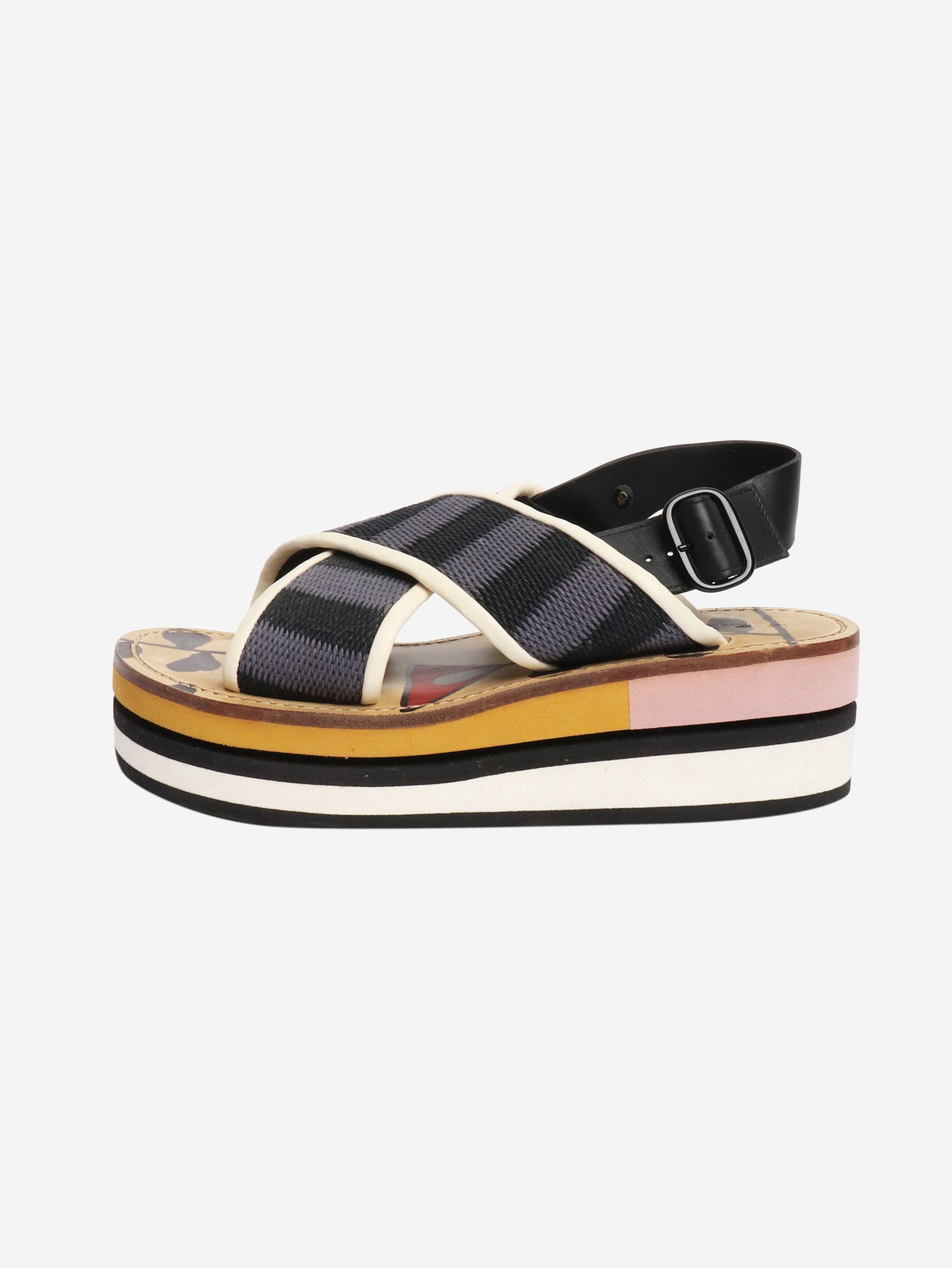 Other Multicolour cross-strap platform sandals - EU 40 Size US 9 / IT 39 - 1 Thumbnail