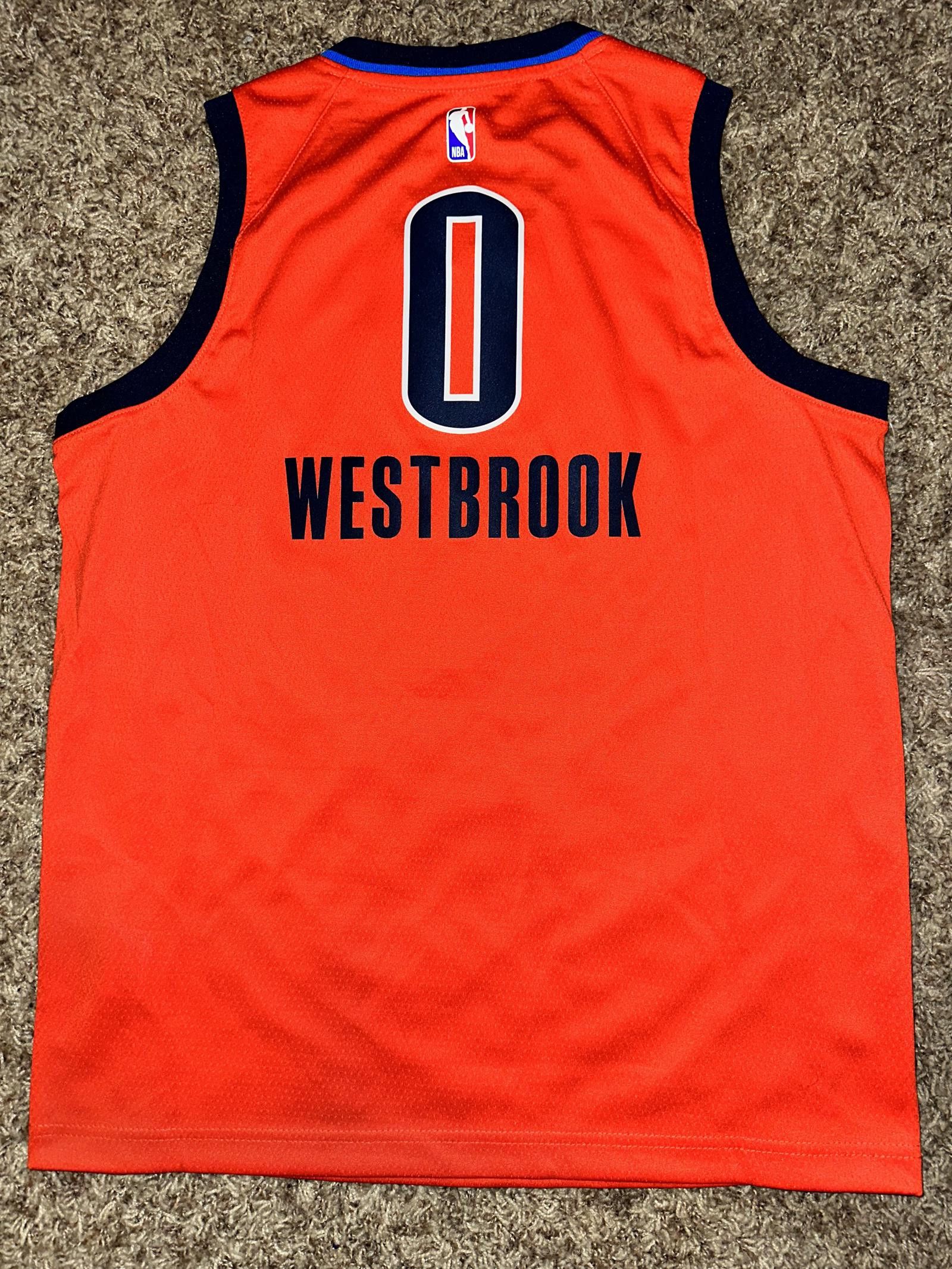 Nike Nike NBA Bg Youth okc City Thunder Westbrook Swingman Jersey Size US L / EU 52-54 / 3 - 5 Thumbnail