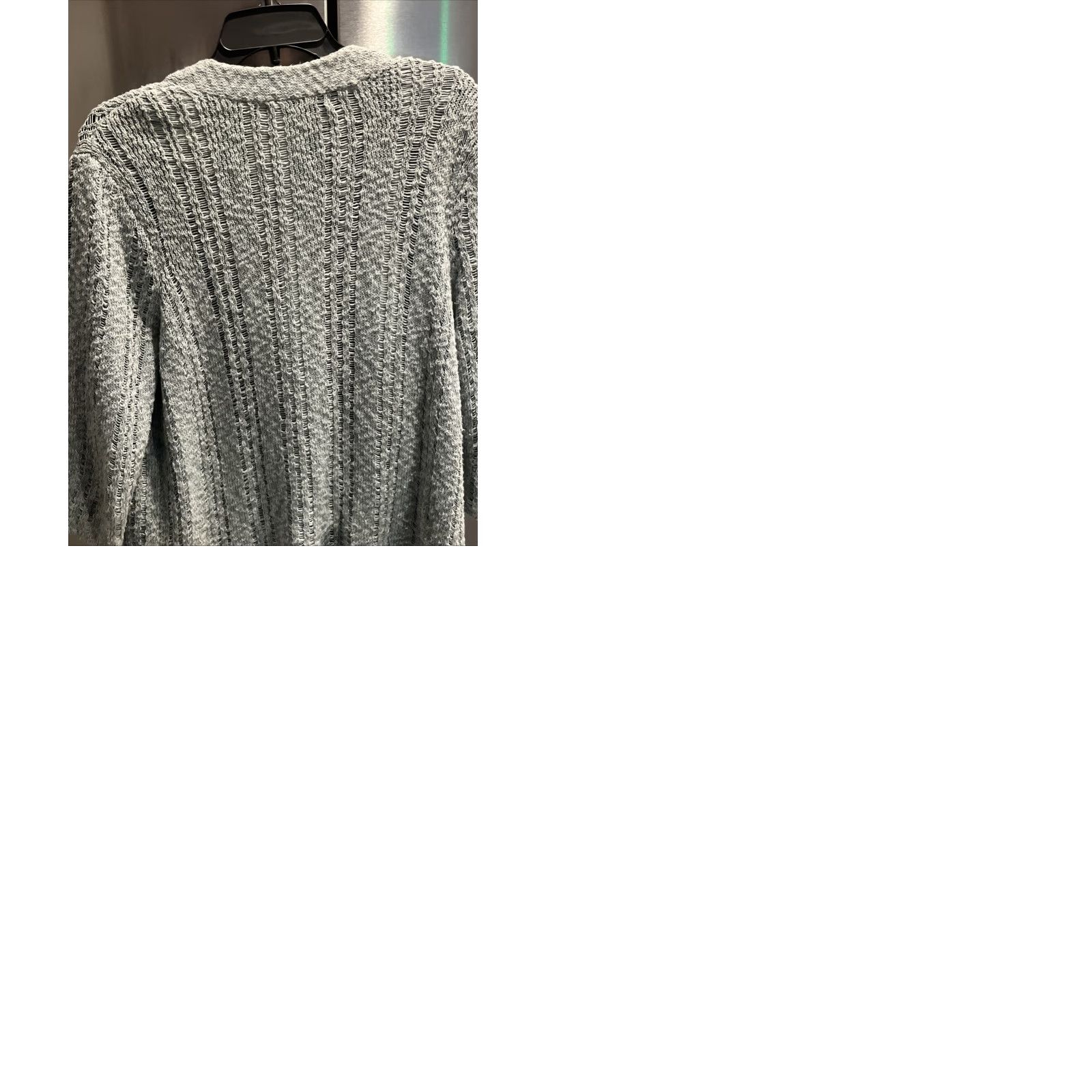 Vintage Peruvian Connection Light Blue Open Front Cardigan Sweater Pima Cotton Womens LG Size L / US 10 / IT 46 - 9 Thumbnail
