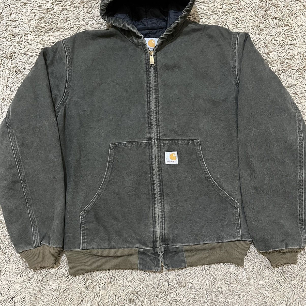 Carhartt Carhartt Y06 MOS Moss Green Duck Active Jacket Size US M / EU 48-50 / 2 - 19 Thumbnail