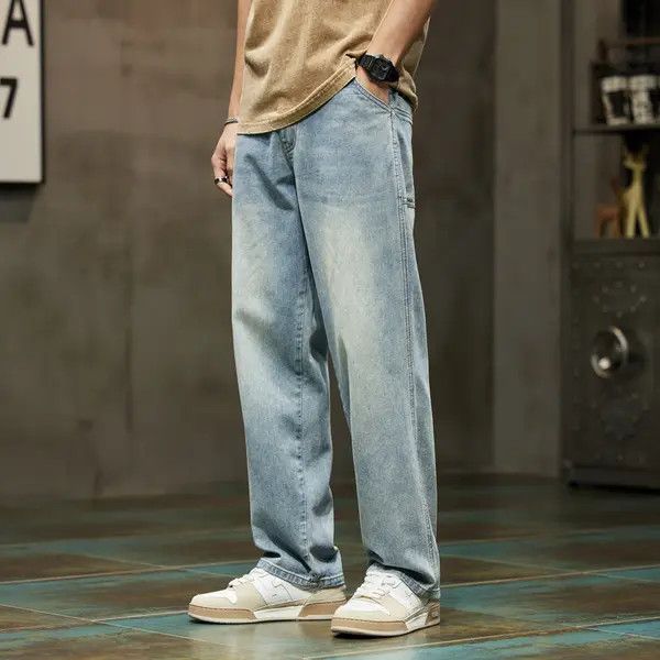 VIBE Wide Leg Jeans Men Baggy Pants Size US 35 - 6 Thumbnail