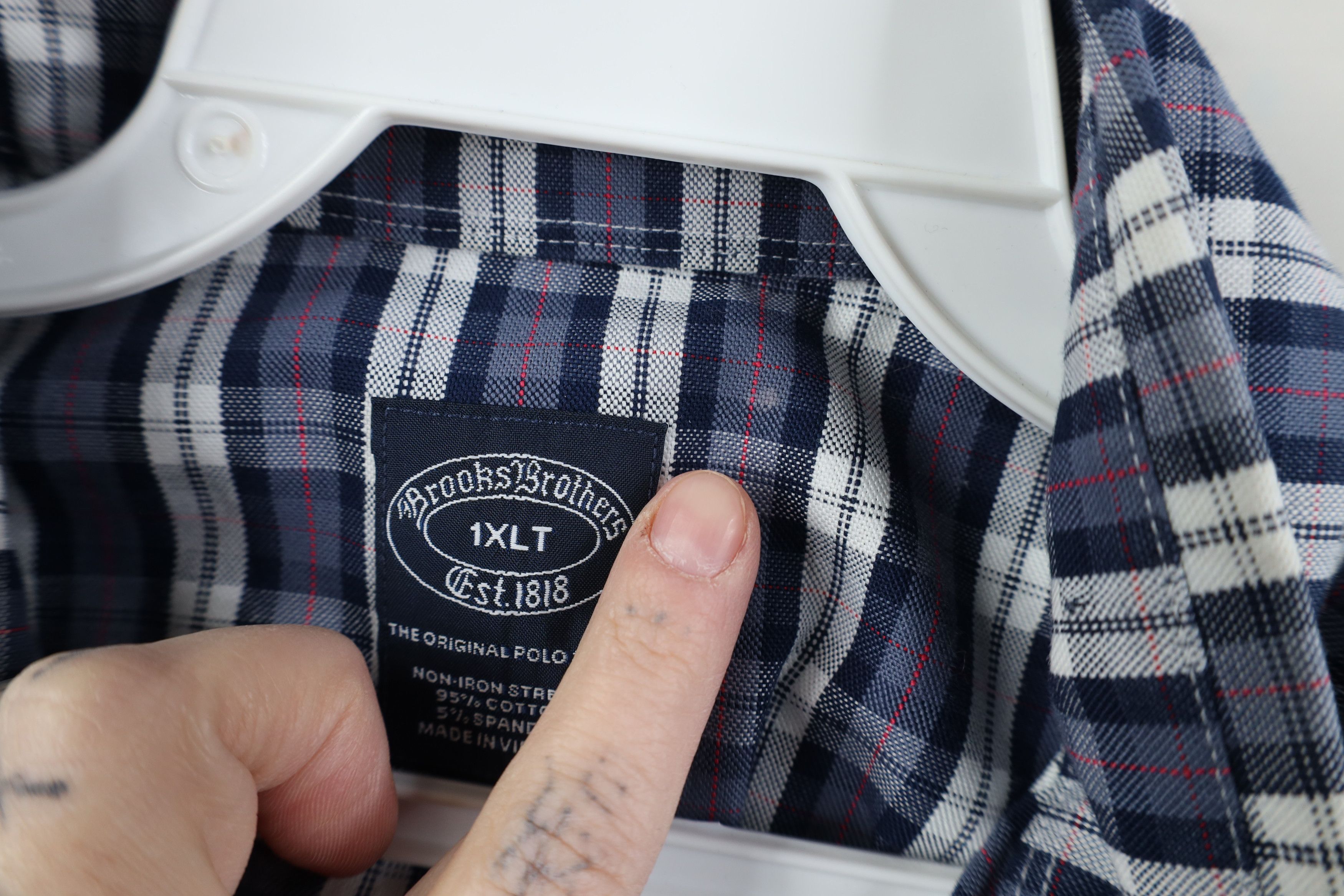 Brooks Brothers Vintage Brooks Brothers Cotton Button Down Shirt Plaid Size US XL / EU 56 / 4 - 6 Thumbnail