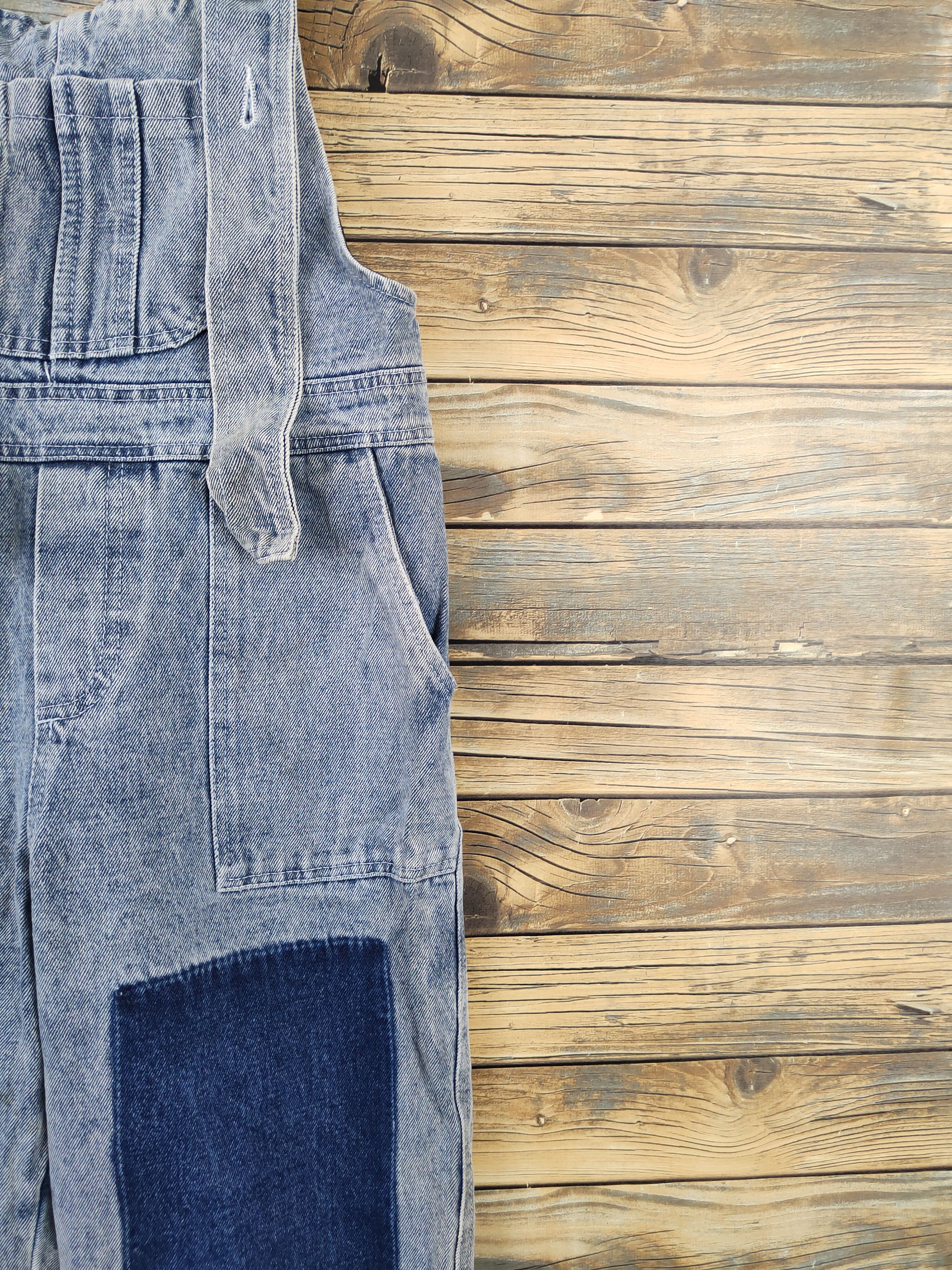 Japanese Brand × Vintage Very rare 💥Japanese Brand Blue Denim Jumpsuits Size 31" - 7 Thumbnail