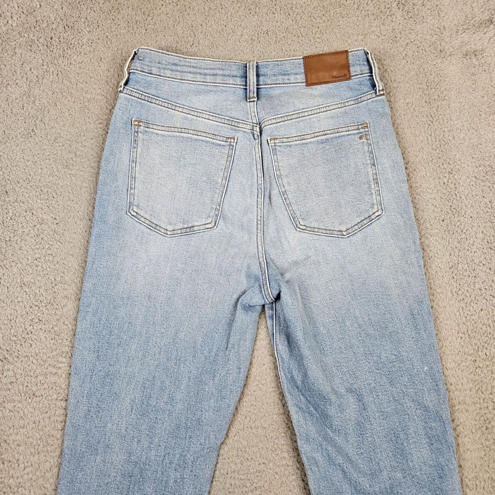 Madewell Madewell Jeans Women's Regular 27 Distressed Blue Cotton Elastane Mid Rise Size 27 Denim Pants Size 27" / US 4 / IT 40 - 3 Thumbnail