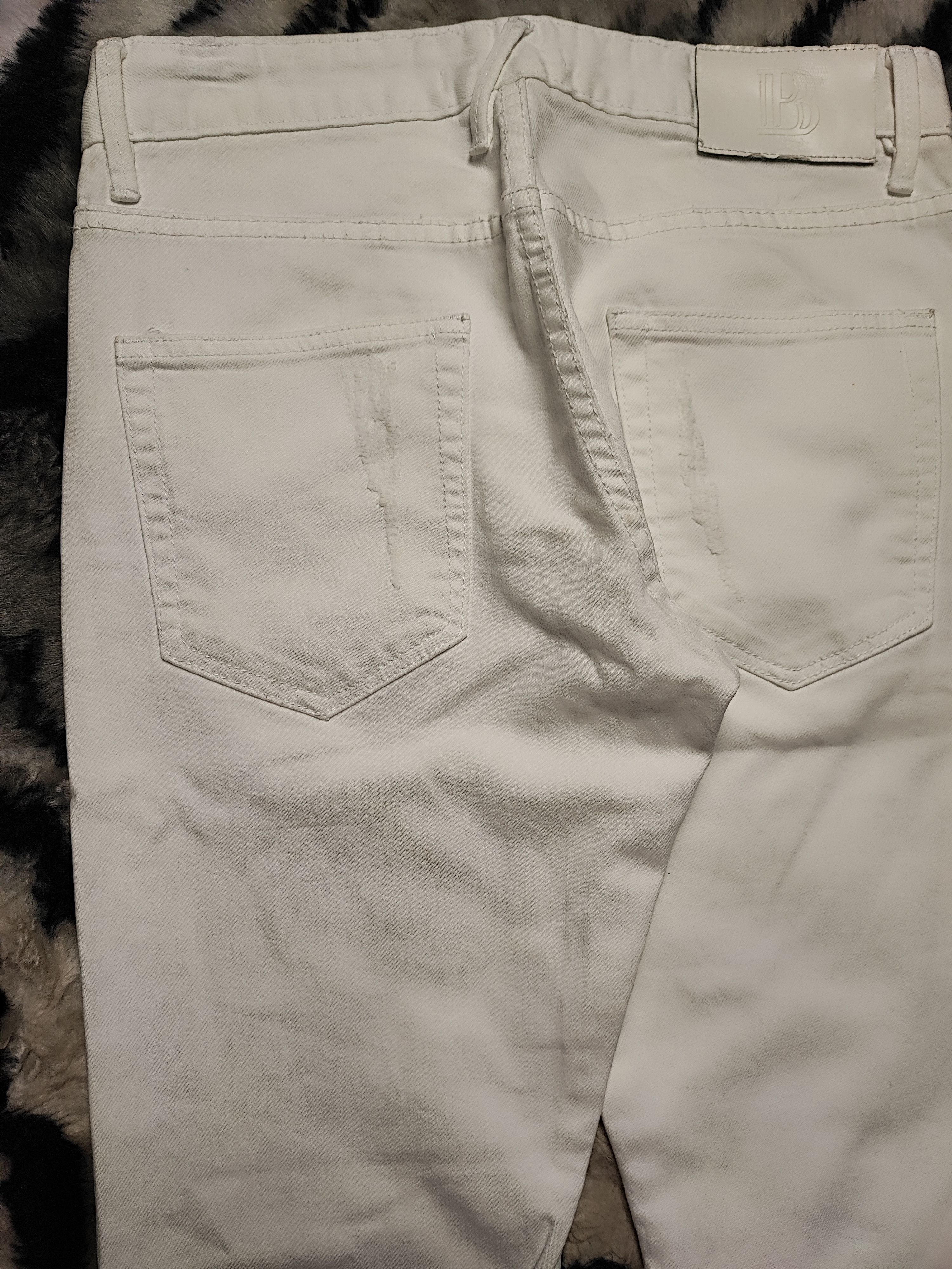 Balmain Balmain White Denim Jeans Thrashed Distressed ERD Grunge Size US 30 / EU 46 - 11 Thumbnail