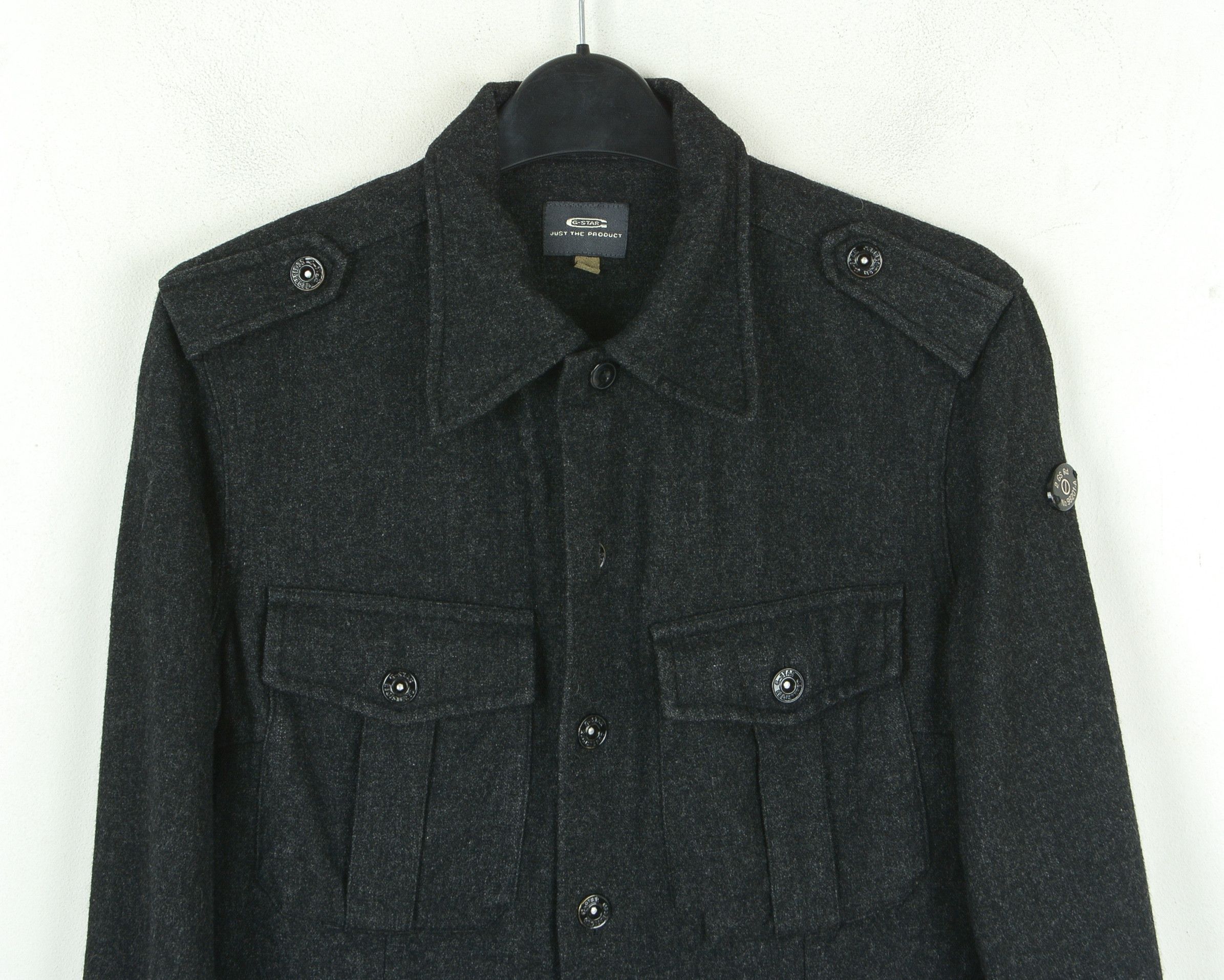 G-Star Merryl Broads Wool Jacket Blazer Coat Military Trench Army Size M / US 6-8 / IT 42-44 - 2 Thumbnail