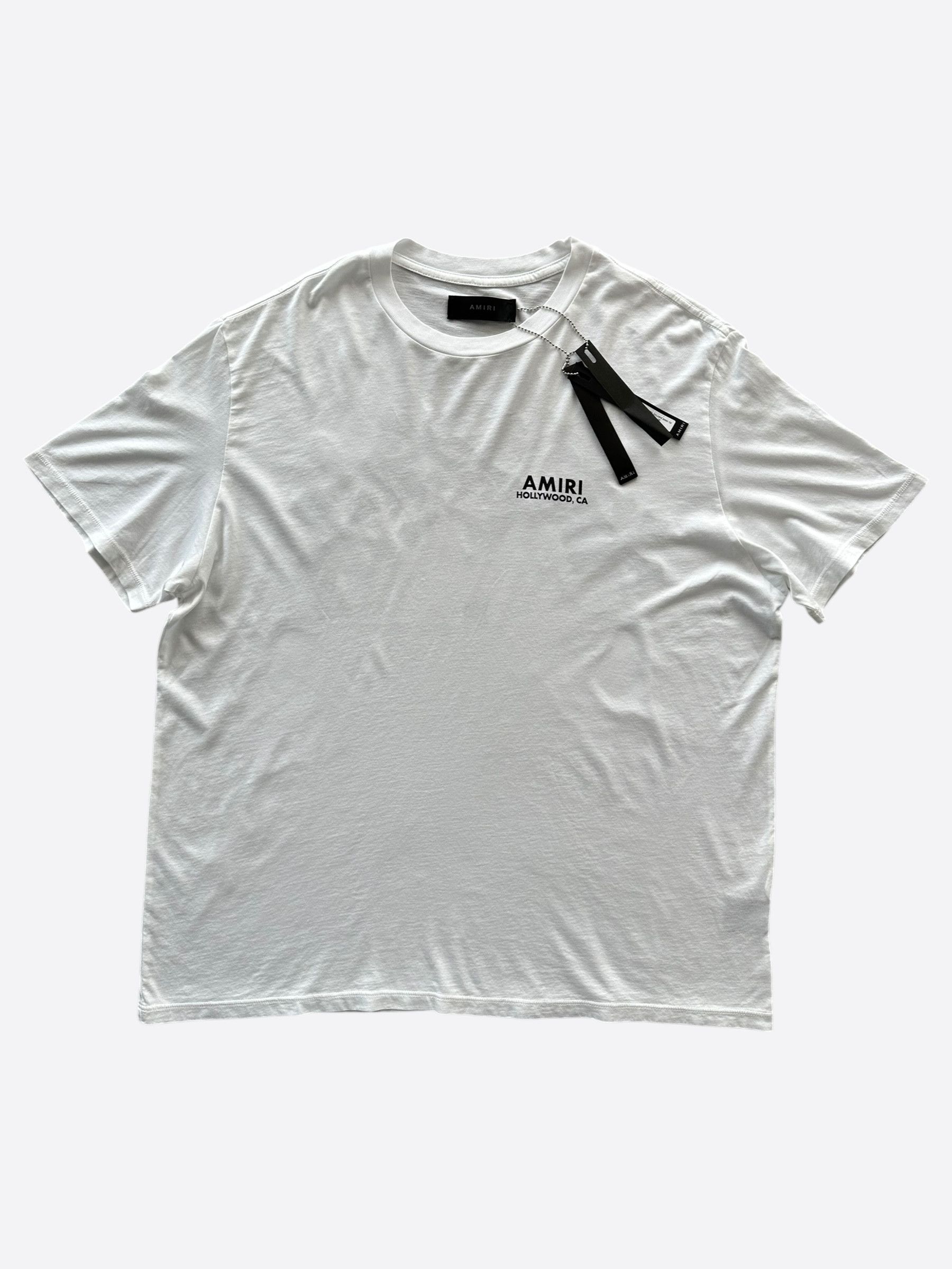 Amiri White & Black Los Angeles Exclusive Bones T-Shirt