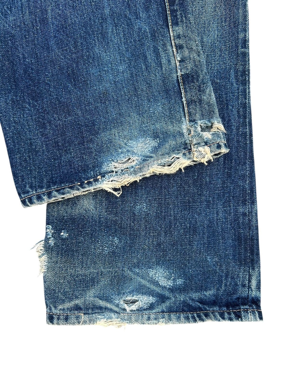 Kapital Thrashed Vintage Studio Dartisan Selvedge Denim Jeans Size US 31 - 18 Thumbnail