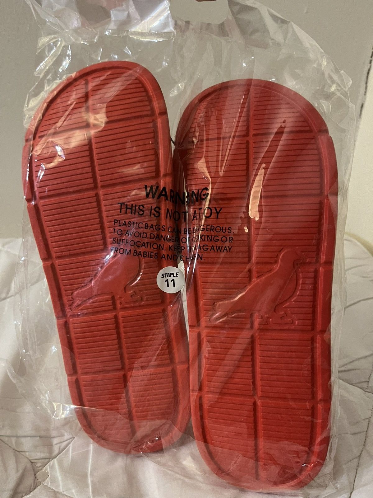 Staple Pigeon Red Slides