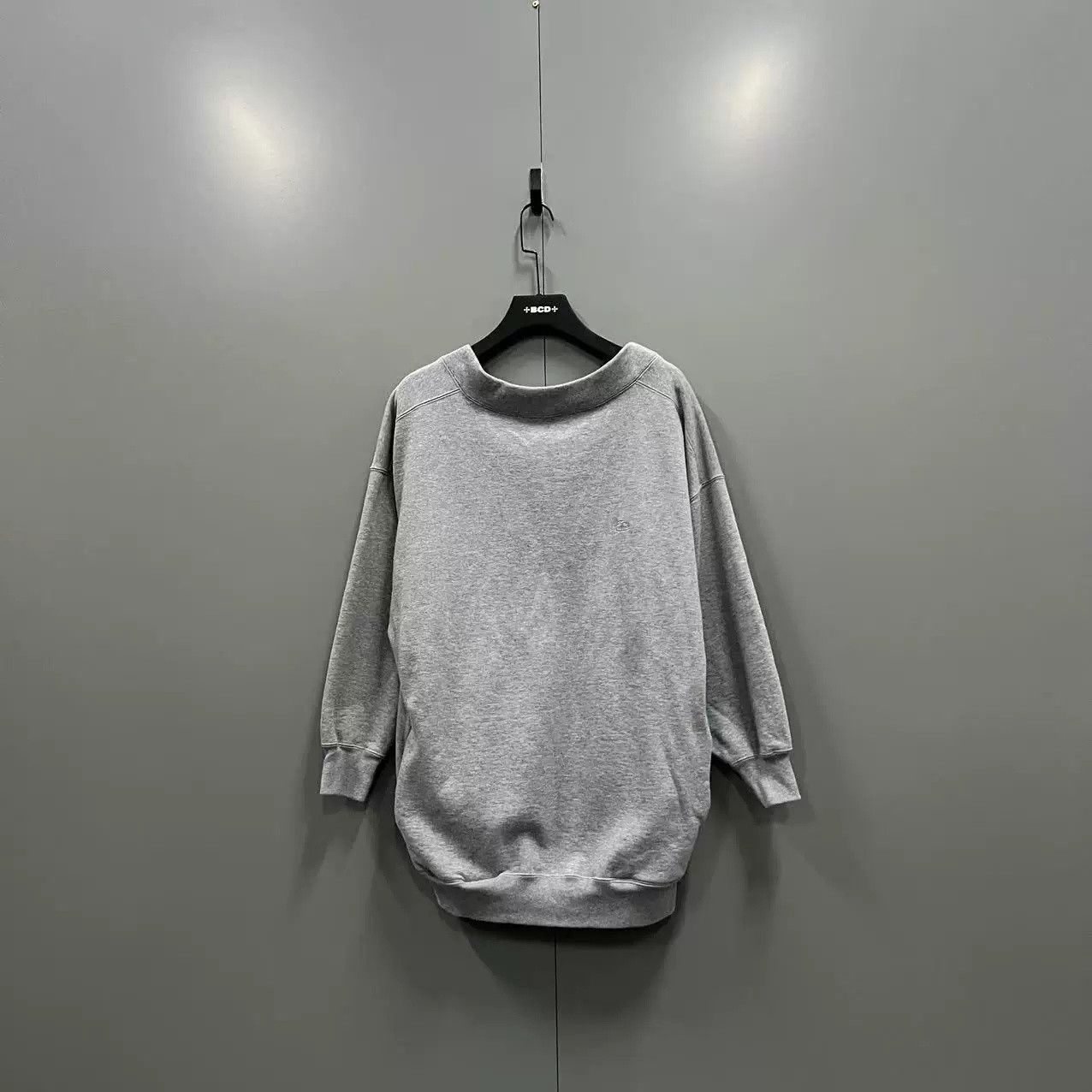Balenciaga Balenciaga Gray Embroidered Double B Sweatshirt Size US S / EU 44-46 / 1 - 2 Thumbnail