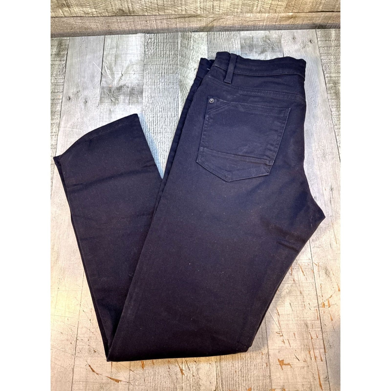 Vintage WT02 Men's Black Jeans 32x30 Distressed Casual Cotton Unisex Adults Regular 38/32 Jeans Black 32x30 Mens Womens Size US 38 / EU 54 - 6 Thumbnail