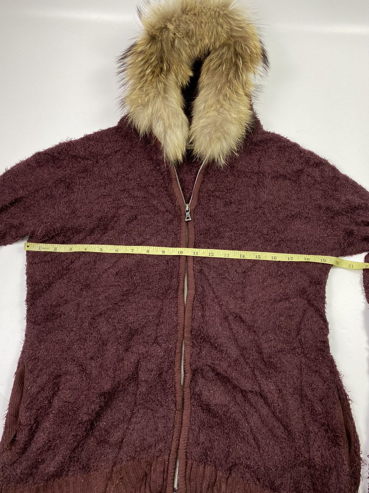 Le Grande Bleu (L.G.B.) Faux fur hoodie mohair semantic design style Size US M / EU 48-50 / 2 - 9 Thumbnail