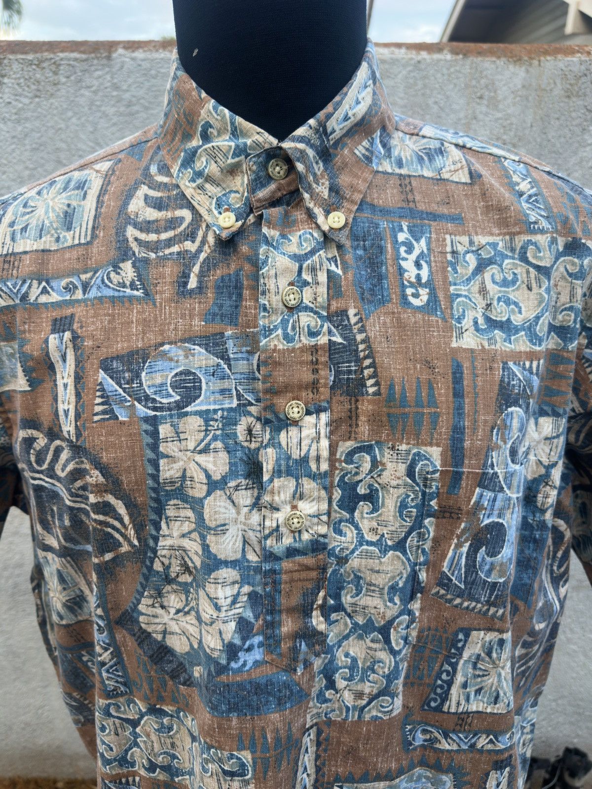 Reyn Spooner PreOwned Reyn Spooner Hawaiian Print Multicolored Men's L Size US L / EU 52-54 / 3 - 3 Thumbnail
