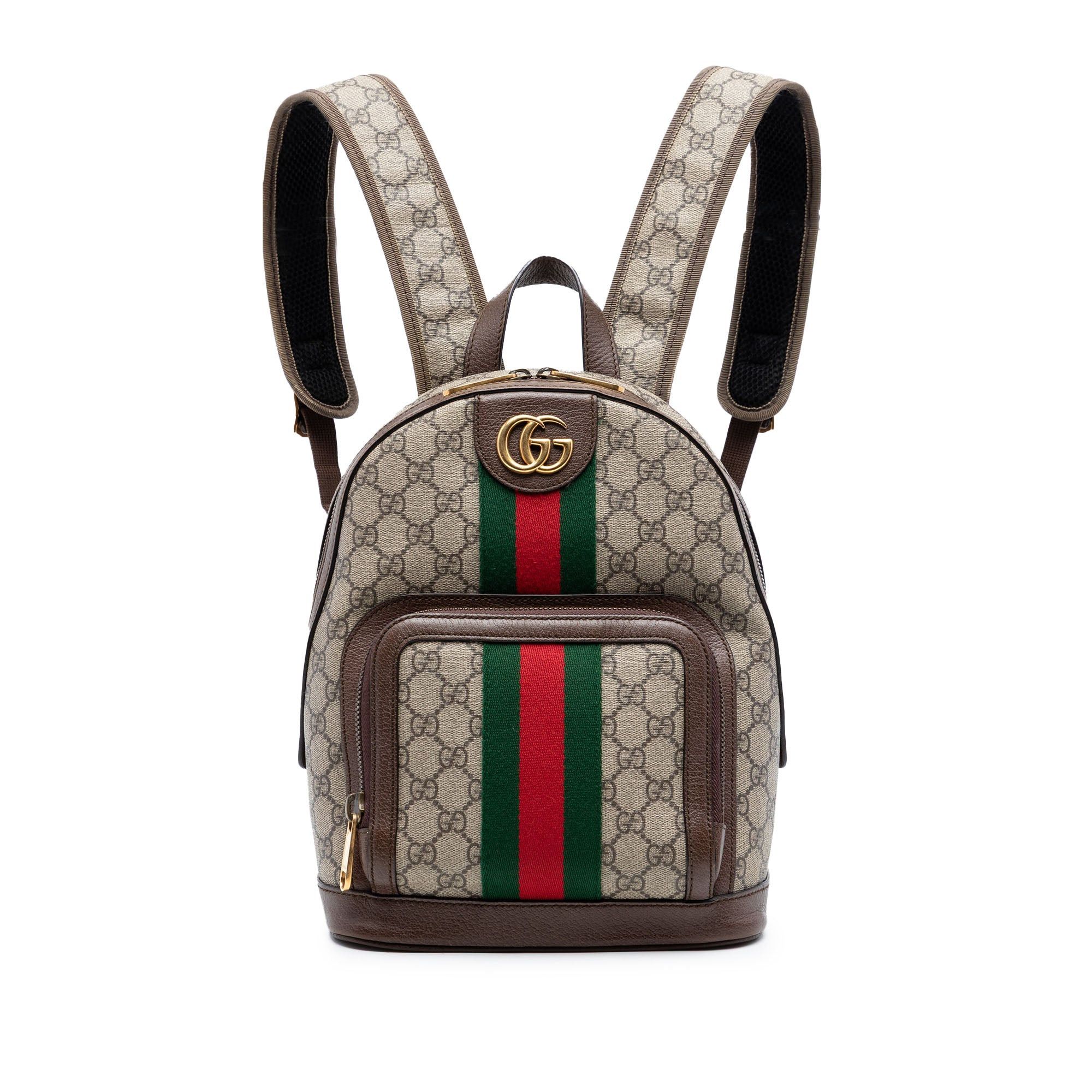 Gucci Small GG Supreme Web Ophidia Backpack Size ONE SIZE - 1 Thumbnail