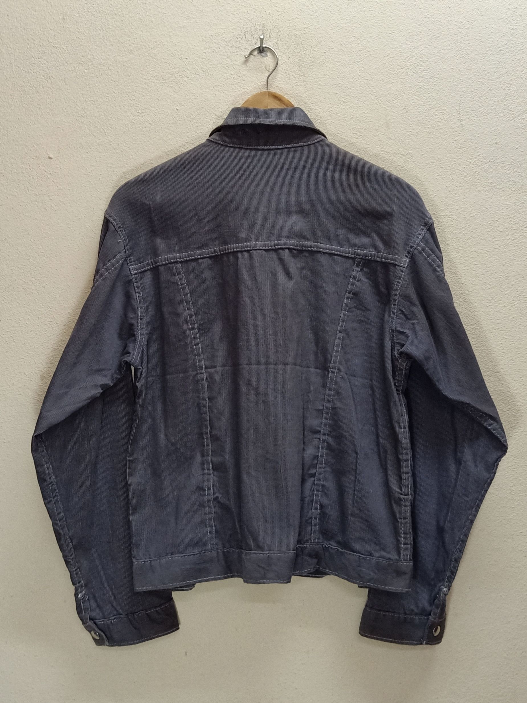 Other MADE IN USA 90's Tailor Made Gray Denim Trucker Jacket Size US L / EU 52-54 / 3 - 2 Thumbnail