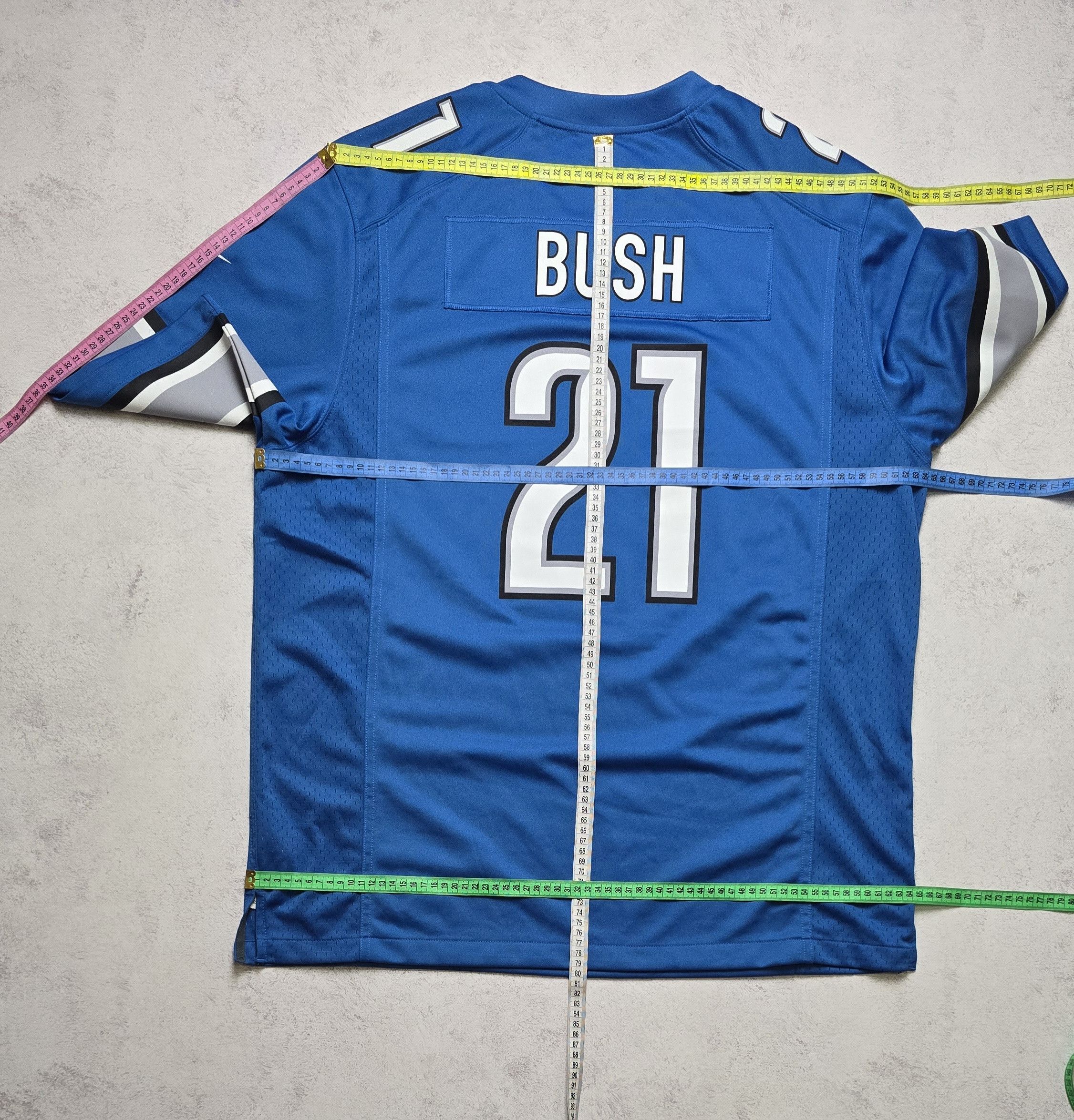 Nike Reggie Bush #21 Detroit Lions Nike On Field NFL Jersey Size US XL / EU 56 / 4 - 4 Thumbnail