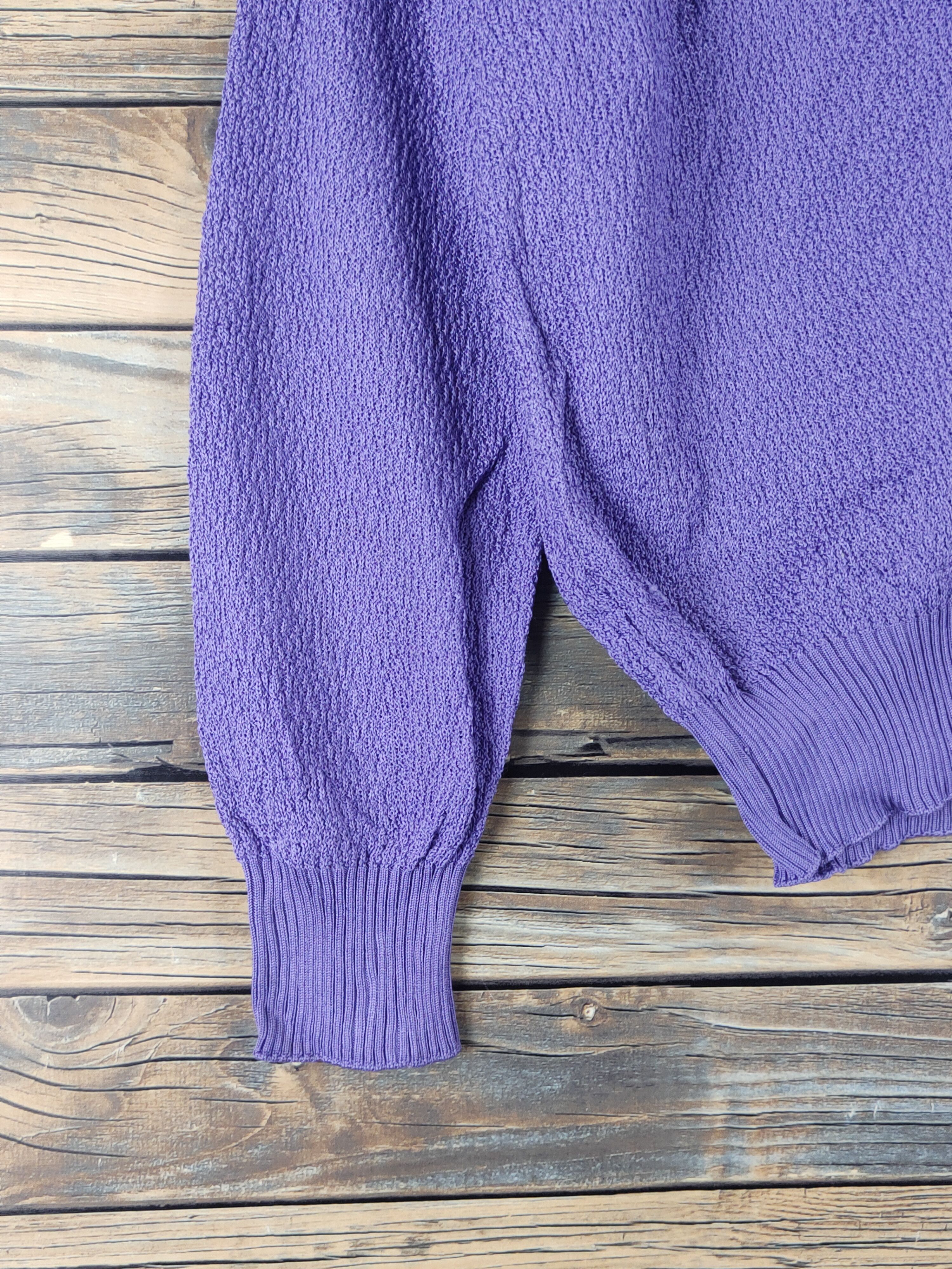 Vintage Miya Ken made in japan Purple Knitwear #W1774 Size US M / EU 48-50 / 2 - 5 Thumbnail