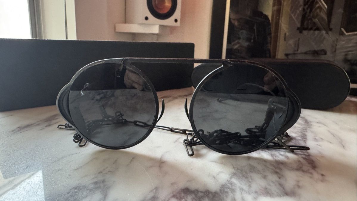 Boris Bidjan Saberi BBS x Rigards Black Aviator Sunglasses RG1011BBS Size ONE SIZE - 4 Thumbnail