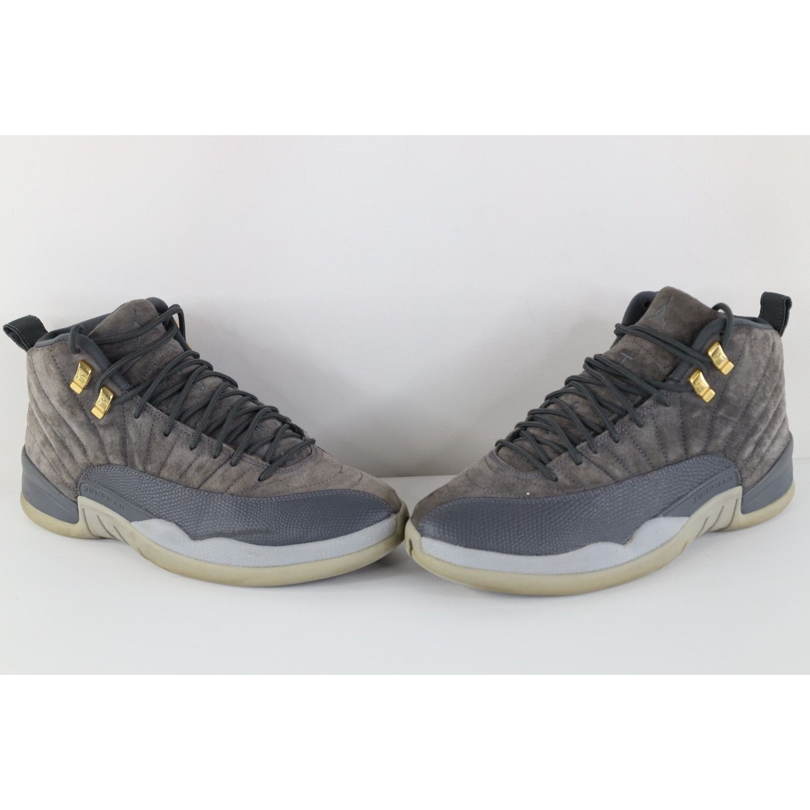Nike Nike Air Jordan Retro 12 Distressed Dark Wolf Gray Shoes Size US 9.5 / EU 42-43 - 1 Thumbnail