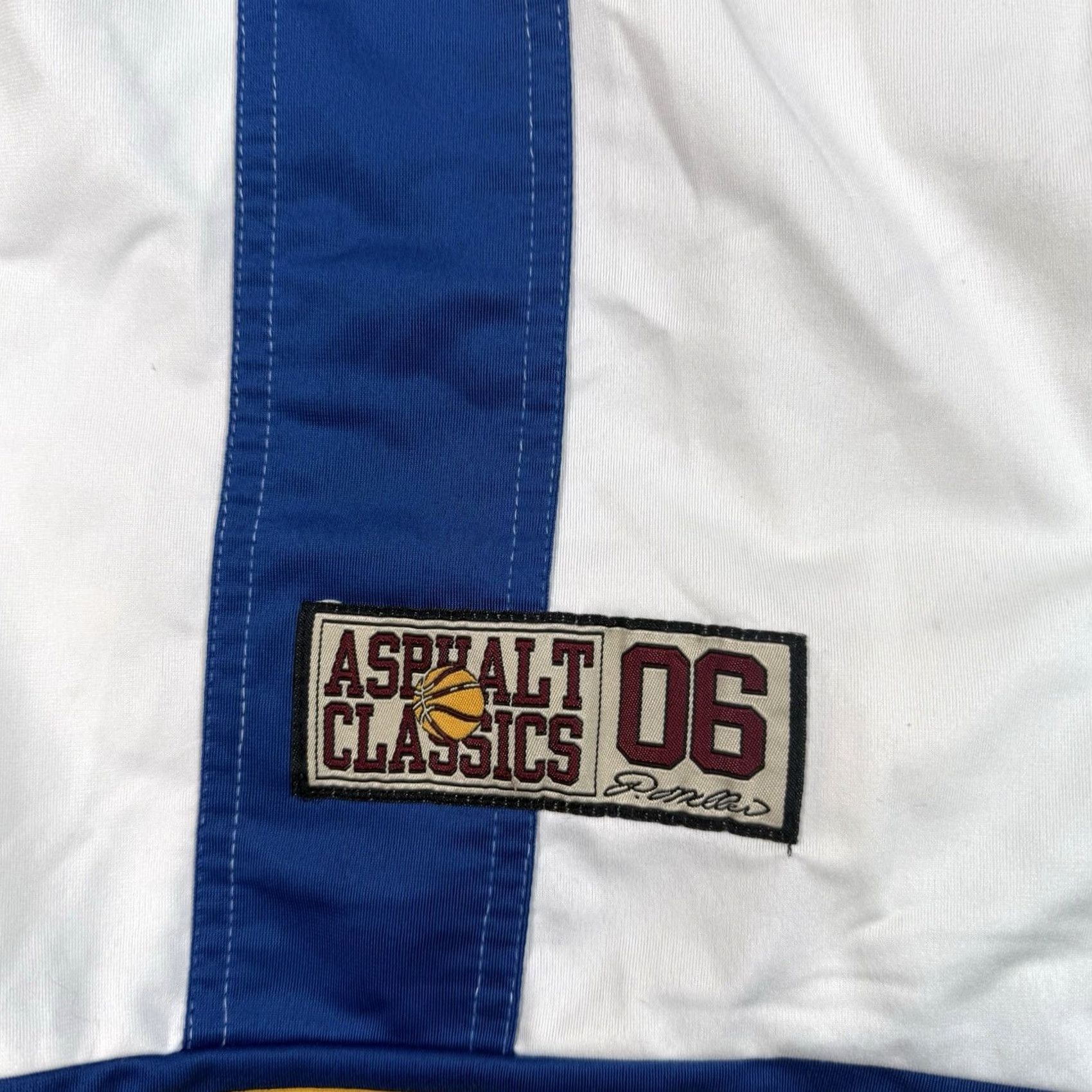Vintage VINTAGE Master P Miller Basketball Warm Up Jersey Jacket South City Ballers #06 Men's L White Jersey Basketball Activewear 90s City Mens Size US L / EU 52-54 / 3 - 3 Thumbnail