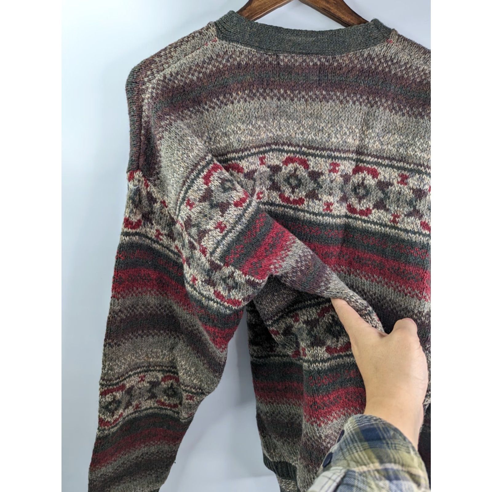 Vintage VINTAGE Woolrich Nordic Fair Isle Crewneck Knit Wool Sweater Pullover Mens Large Size US L / EU 52-54 / 3 - 7 Thumbnail