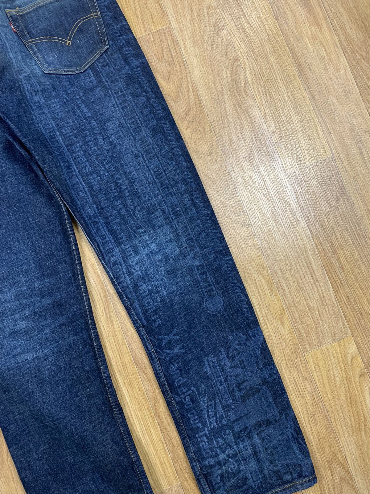 Levi's × Levi's Made & Crafted × Vintage Levi’s Levi Strauss 501 Full Printed Vintage Jeans Size US 33 - 11 Thumbnail