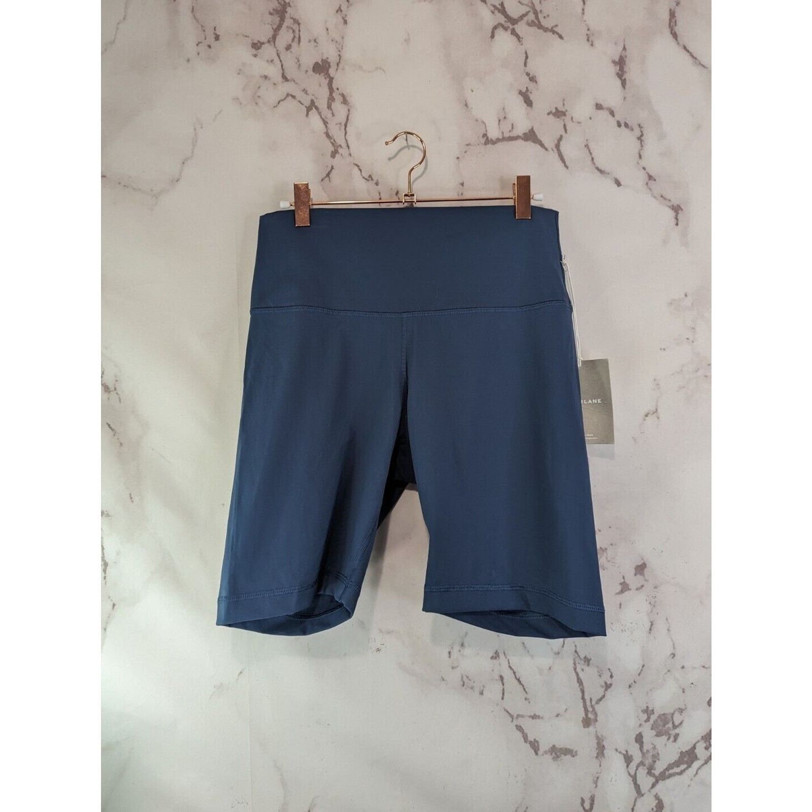 Everlane Everlane Shorts Women Large Blue Biker Perform Bike High Size 32" / US 10 / IT 46 - 1 Thumbnail