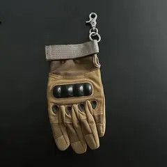 Jewelry Brown Leather Motorcycle Gloves Attachment for Pants Size ONE SIZE - 5 Thumbnail