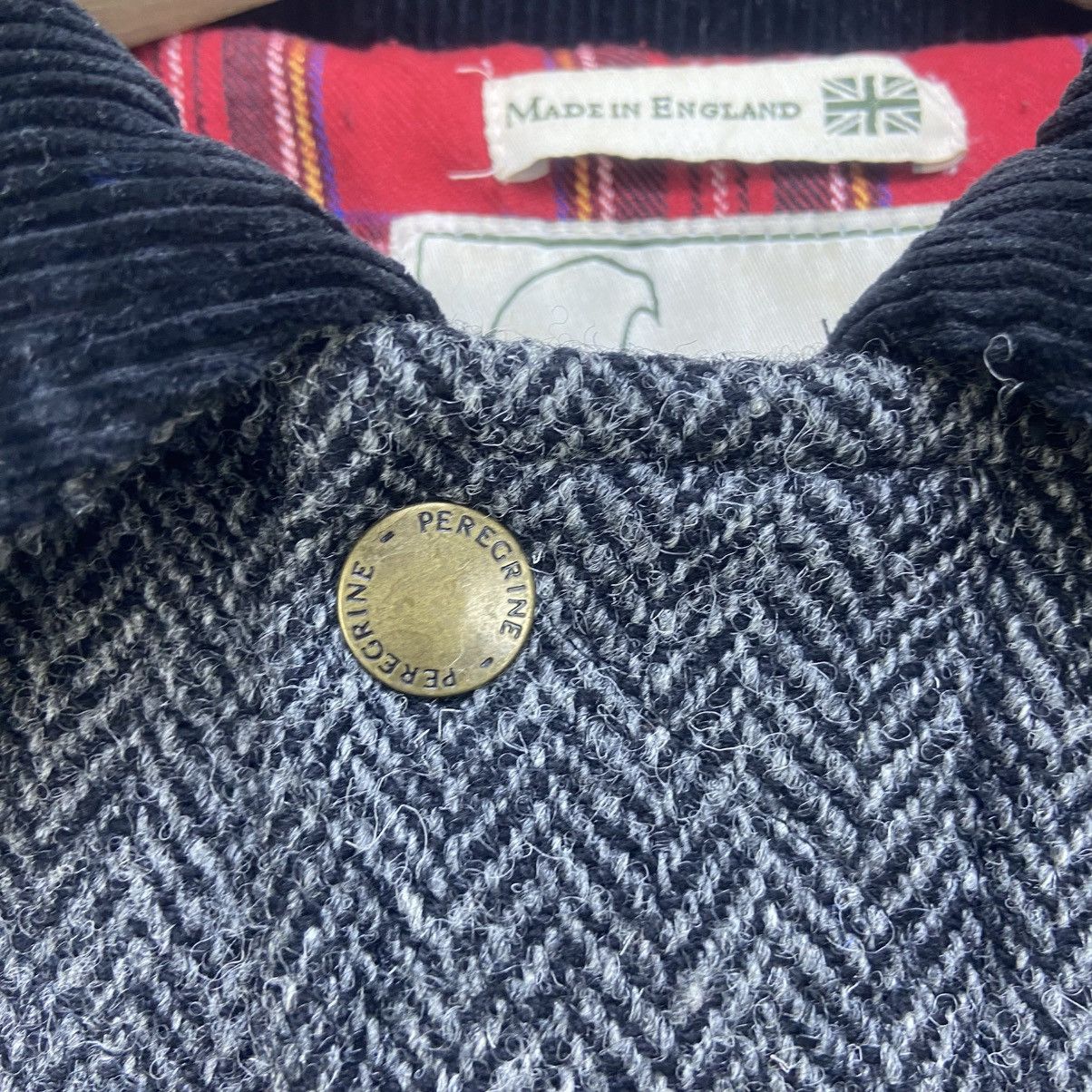Harris Tweed X Peregrine Herringbone Wool Blend Coat